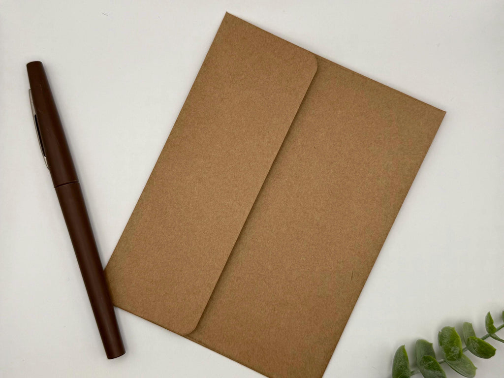 Thank You Card | Handmade with Bird Pattern