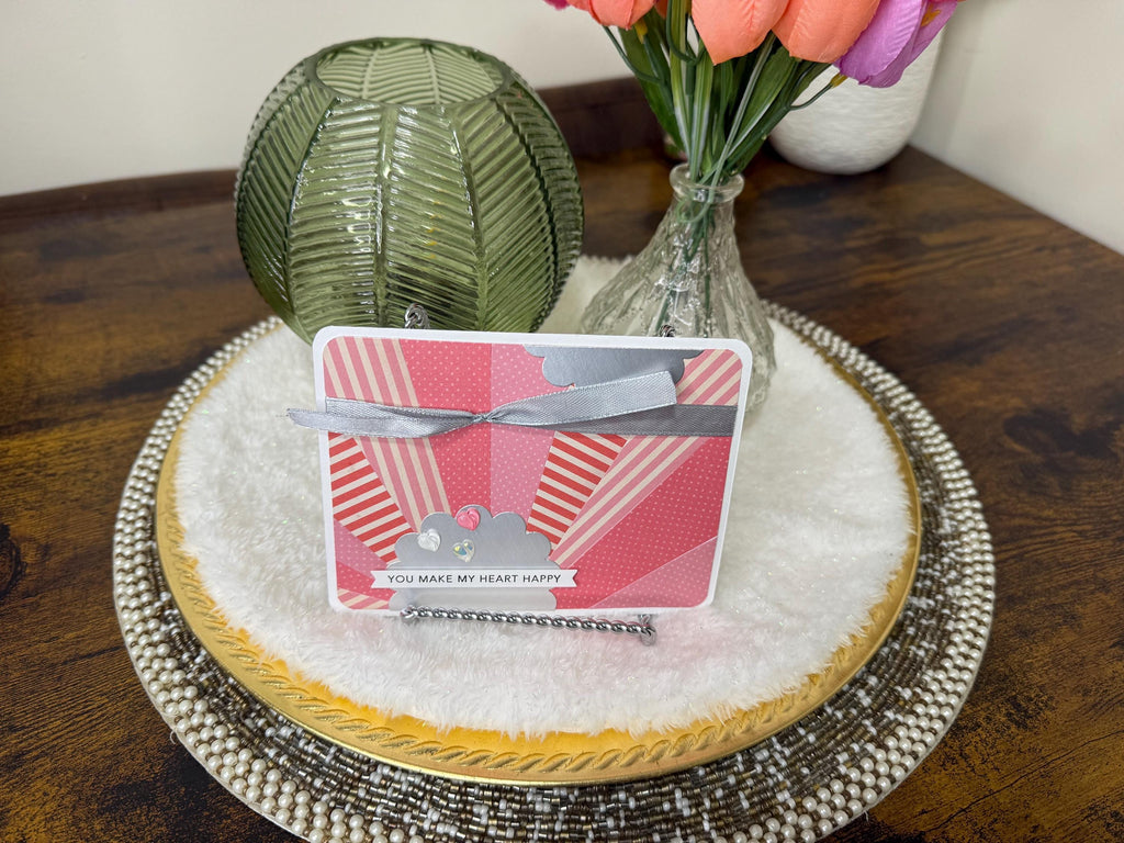 You Make My Heart Happy Card | Handmade Greeting Card