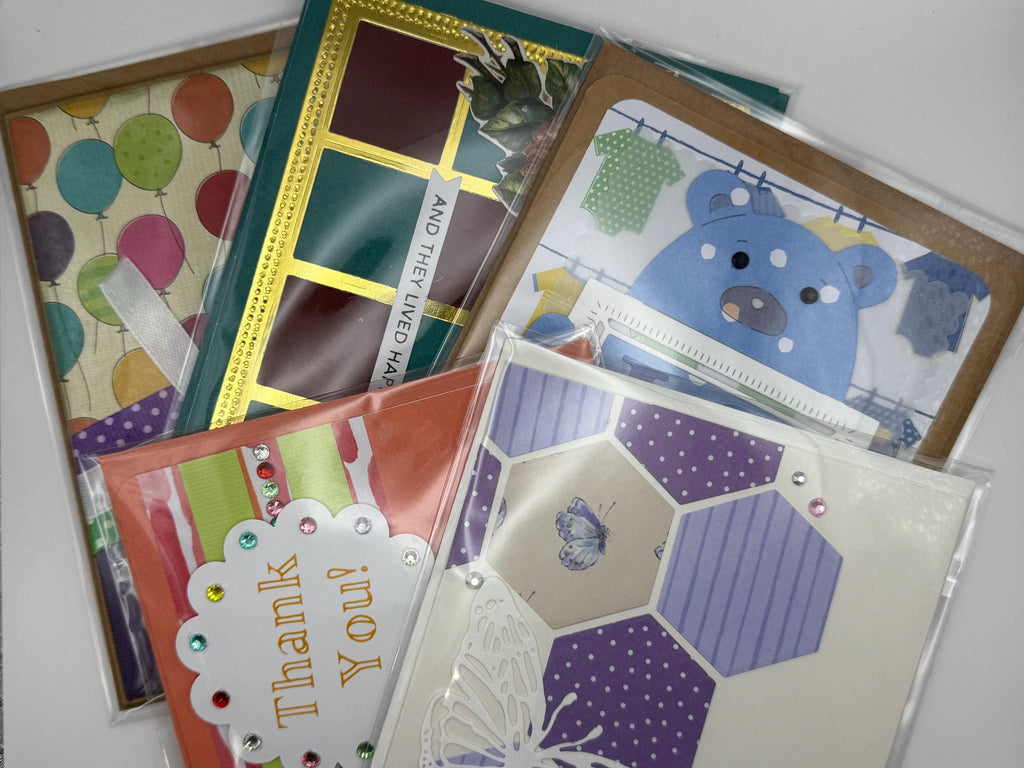 Handmade Mixed Occasion Greeting Cards | Set of 5