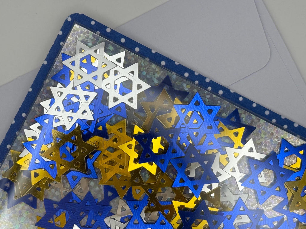 Star of David Shaker Card | Handmade Hannukah Cards