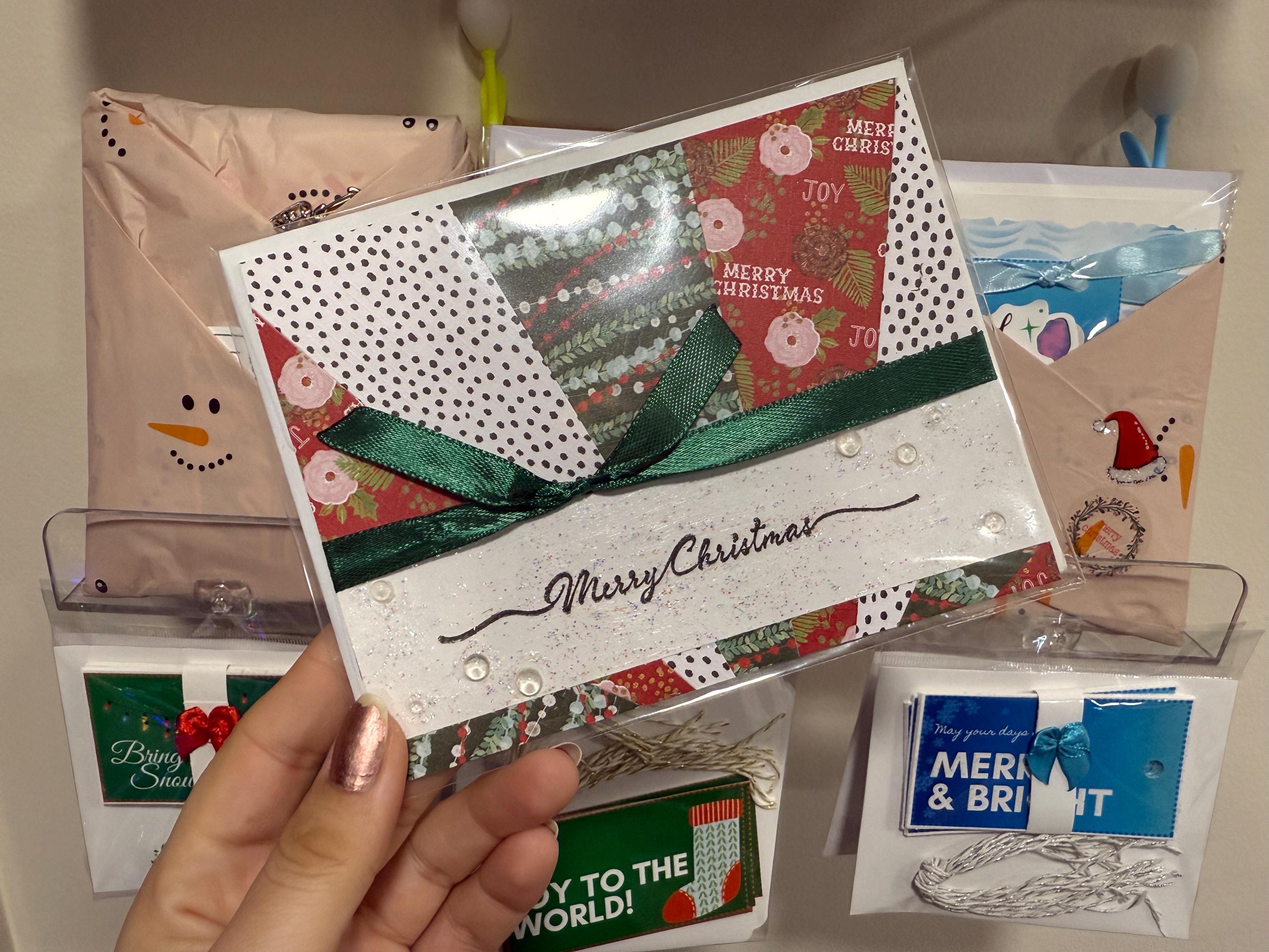 Handmade Merry Christmas Card | Classic Holiday Colors Greeting Card