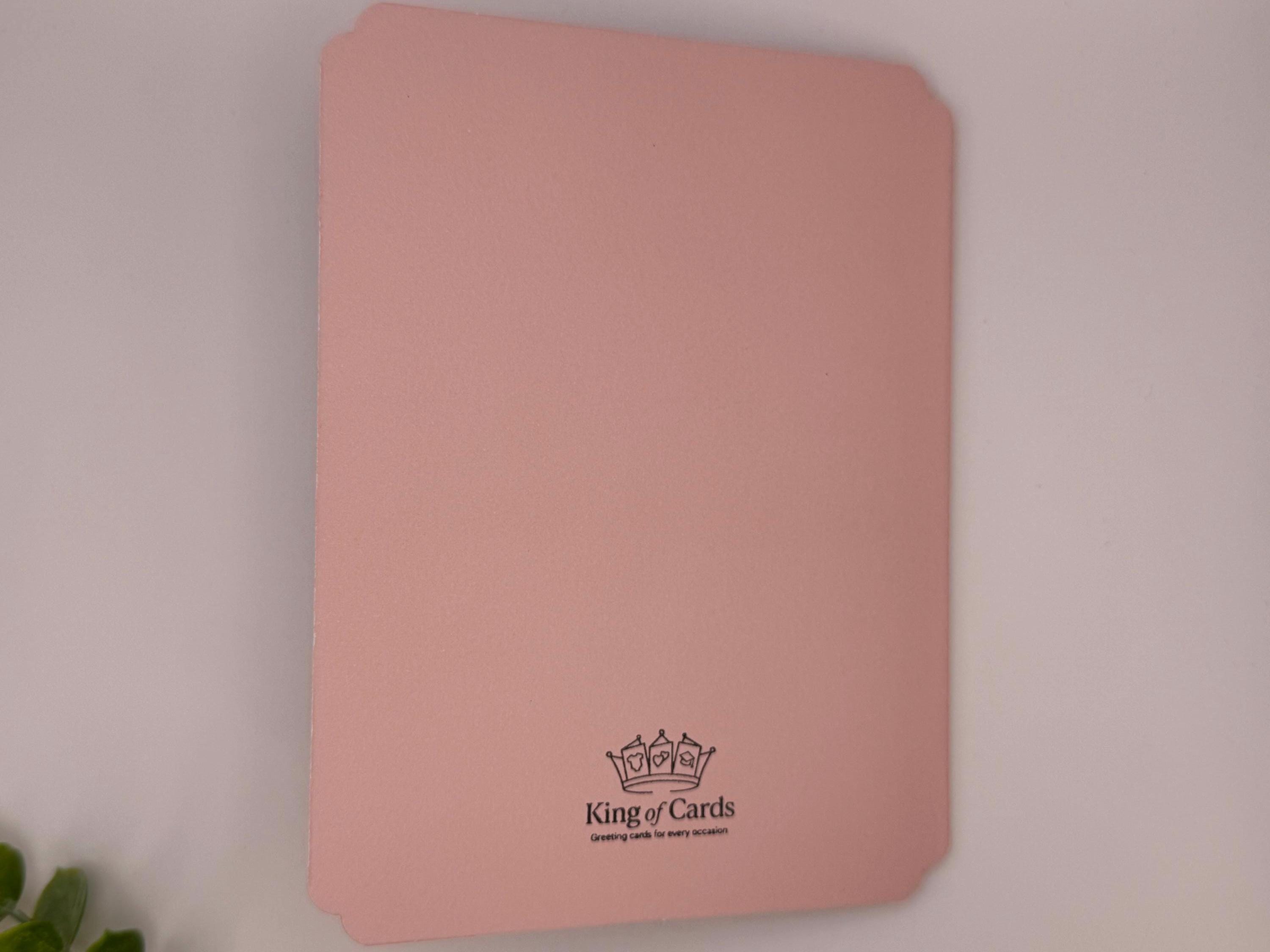 Baby Girl, Pink Bear | Handmade New Baby Greeting Card