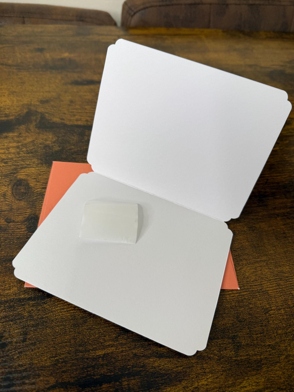 Handmade Blue Glitter Thank You Card | Smiley Face Greeting Card