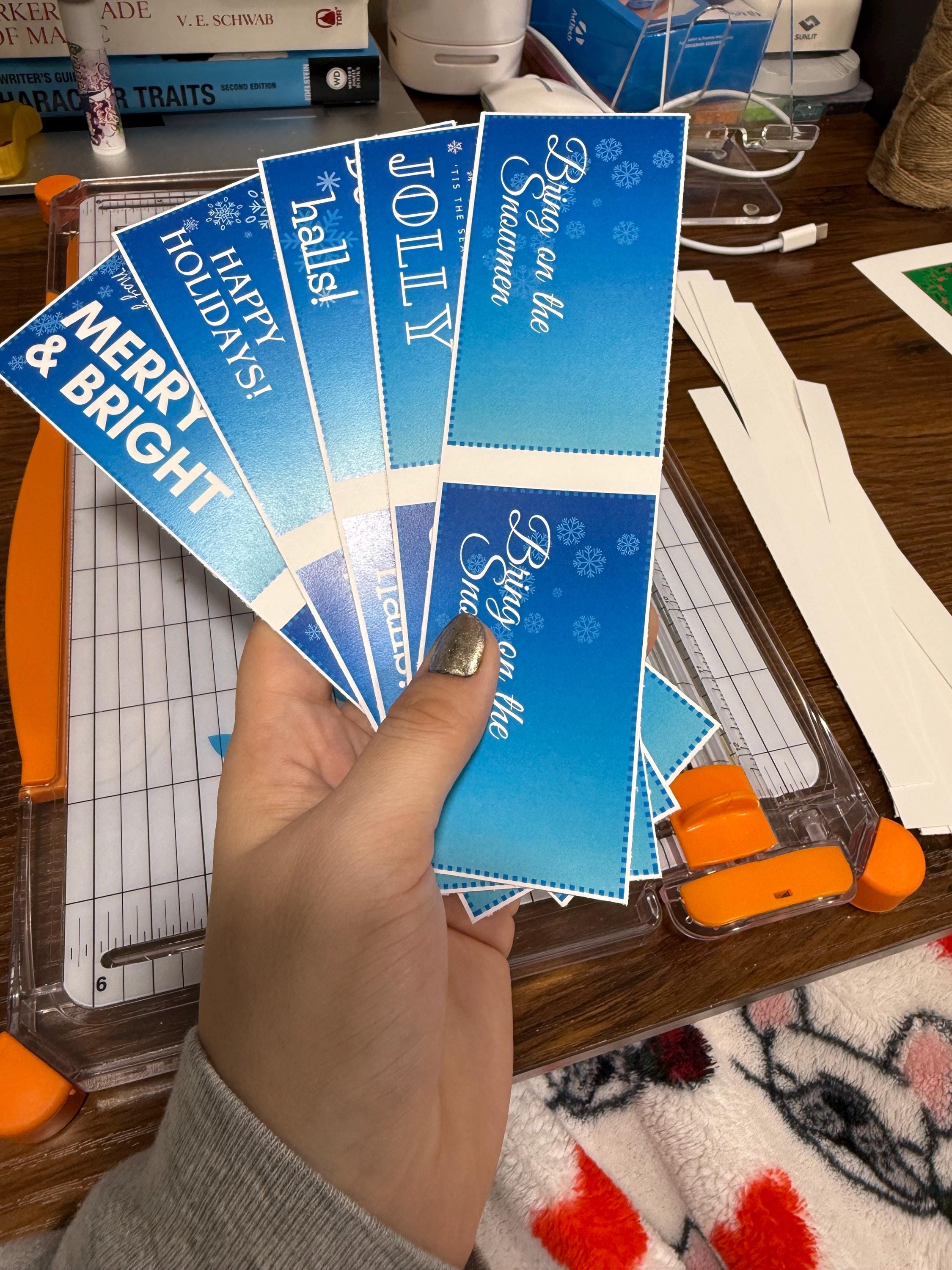 Blue Printable Winter Gift Tags | Digital Download PDF