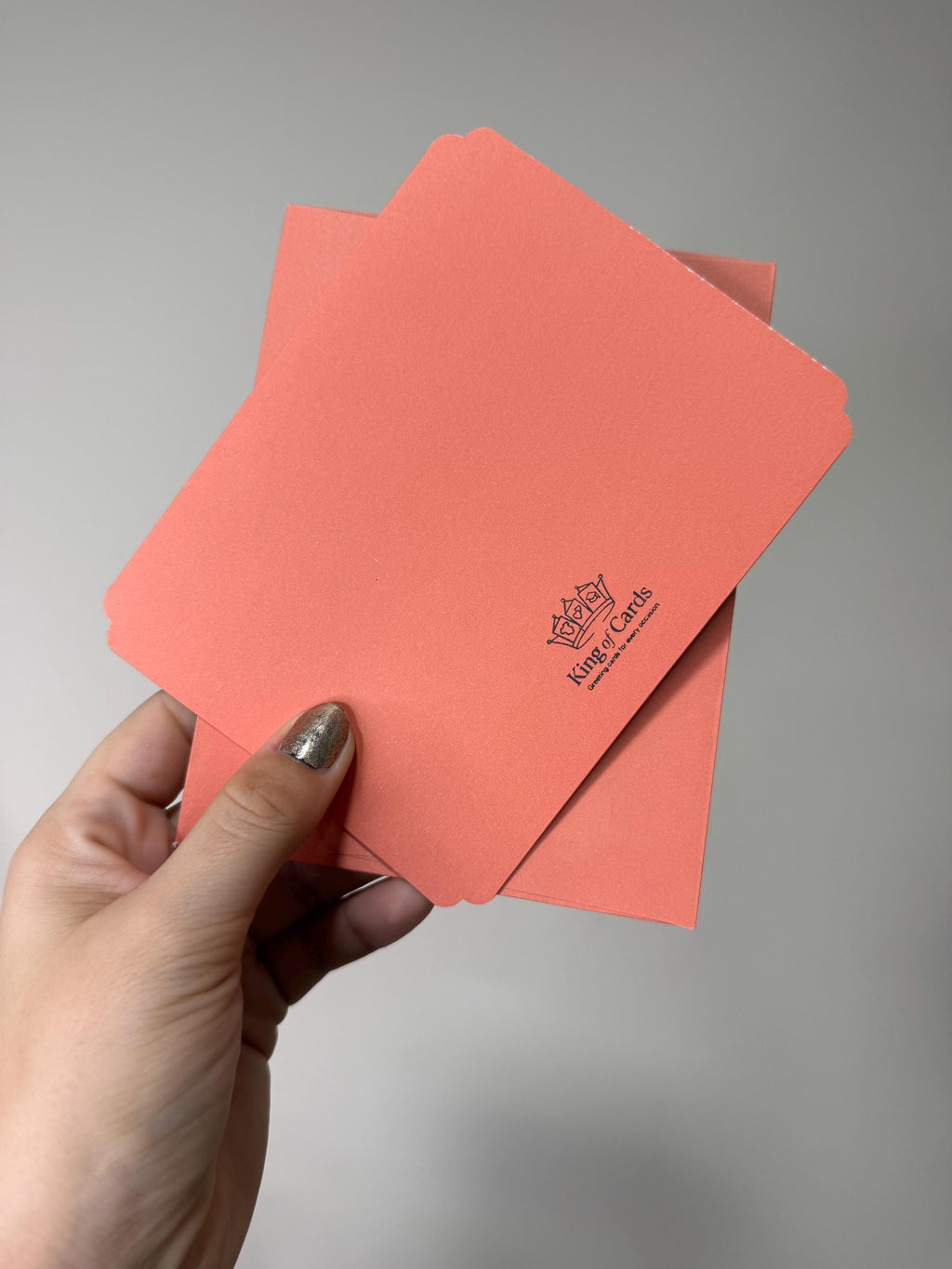 Handmade Blue Glitter Thank You Card | Smiley Face Greeting Card