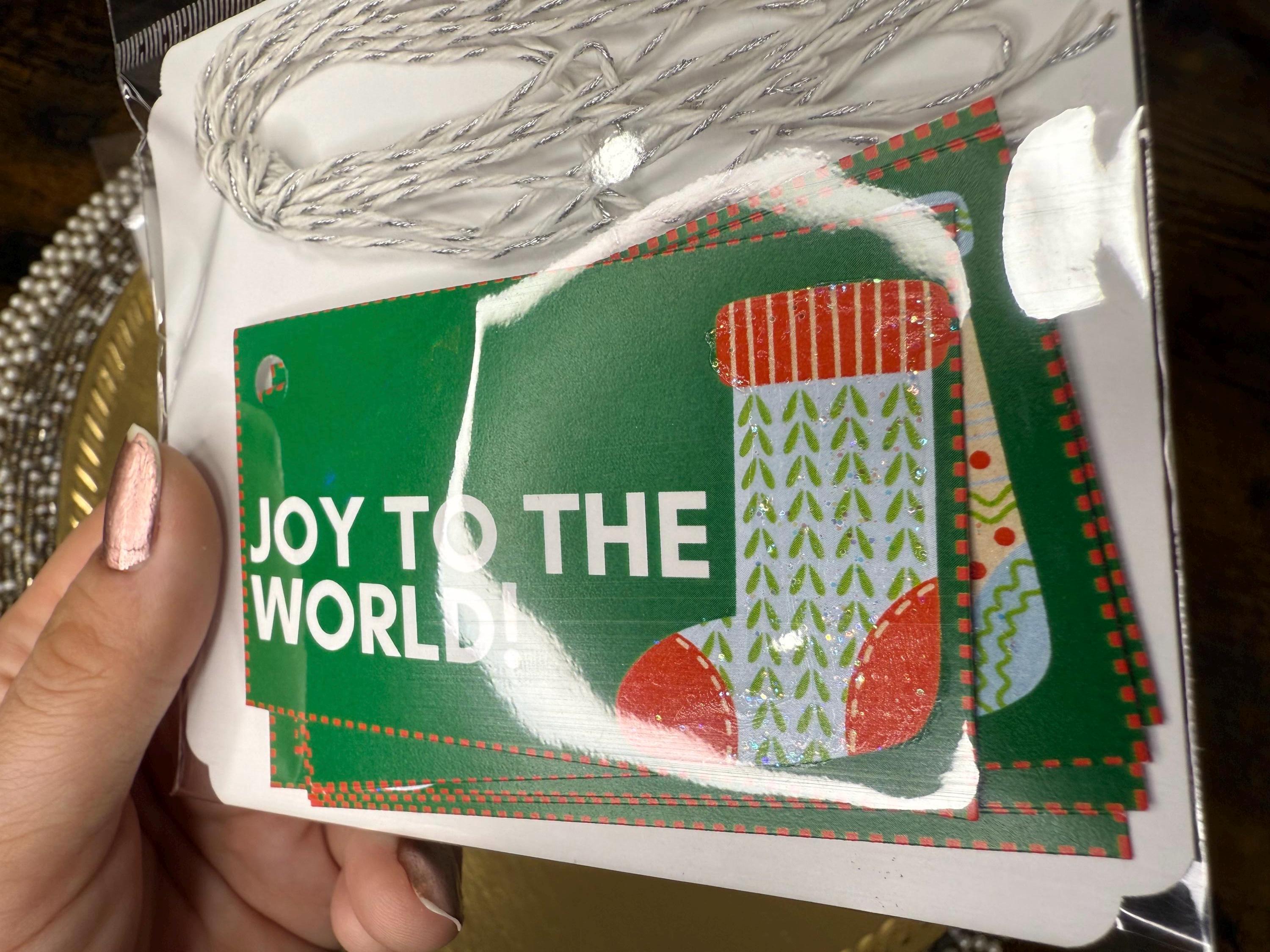 Handmade Christmas Gift Tag Set: Festive Holiday Labels