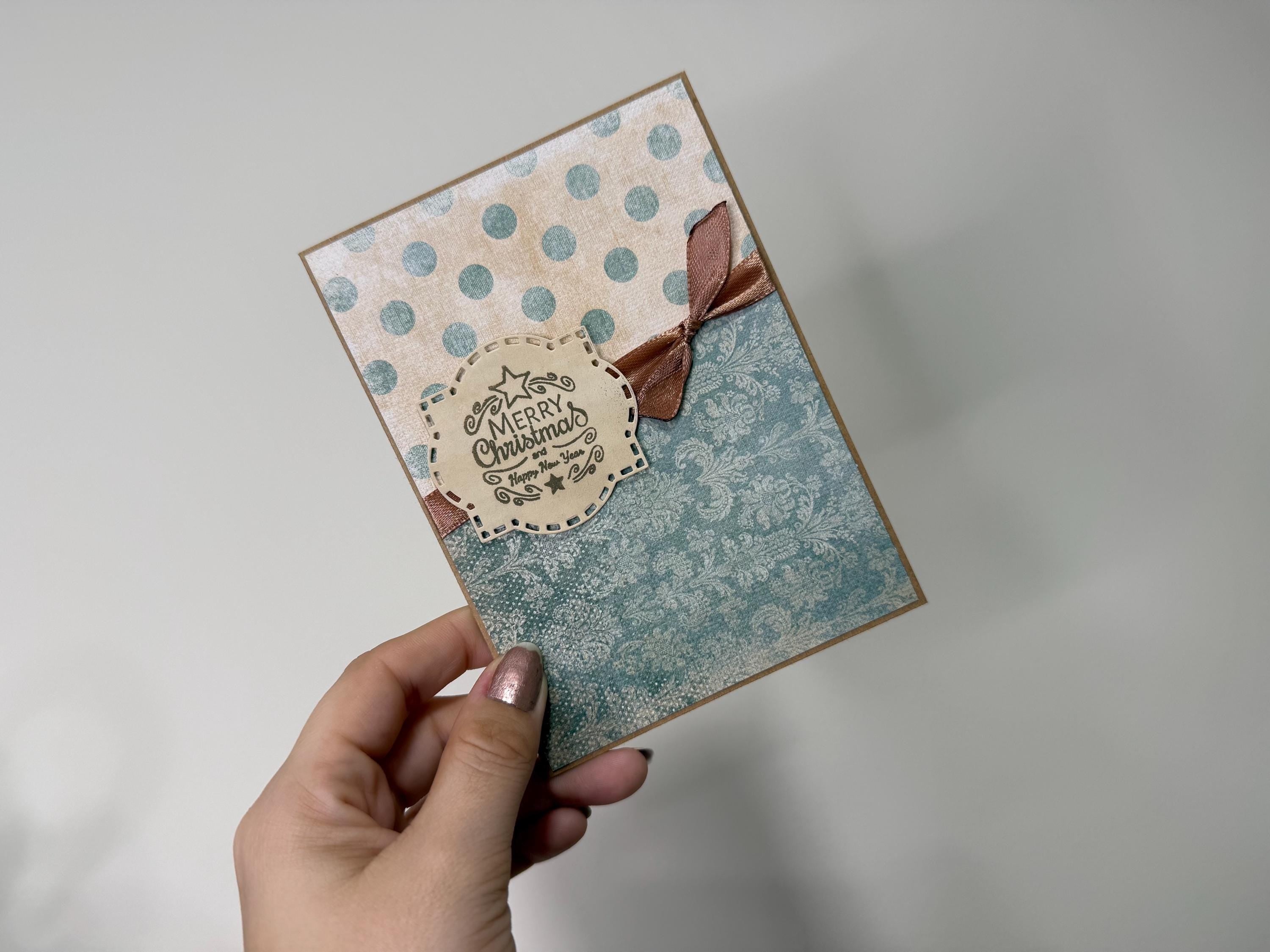 Vintage Christmas Card | Handmade Rustic Christmas Greeting