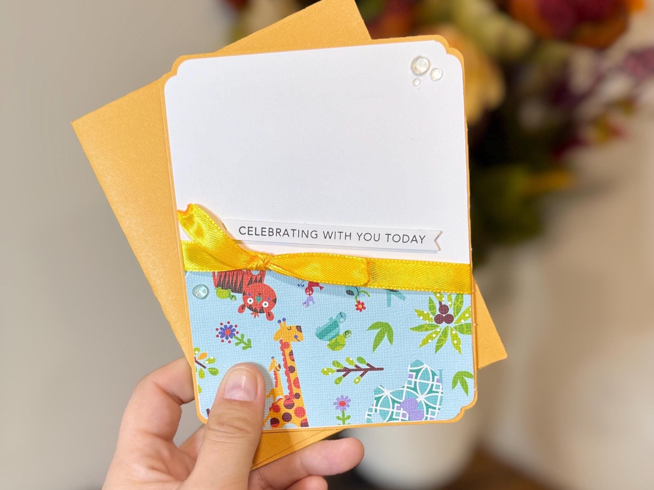 Welcome Little One | Handmade New Baby Greeting Card