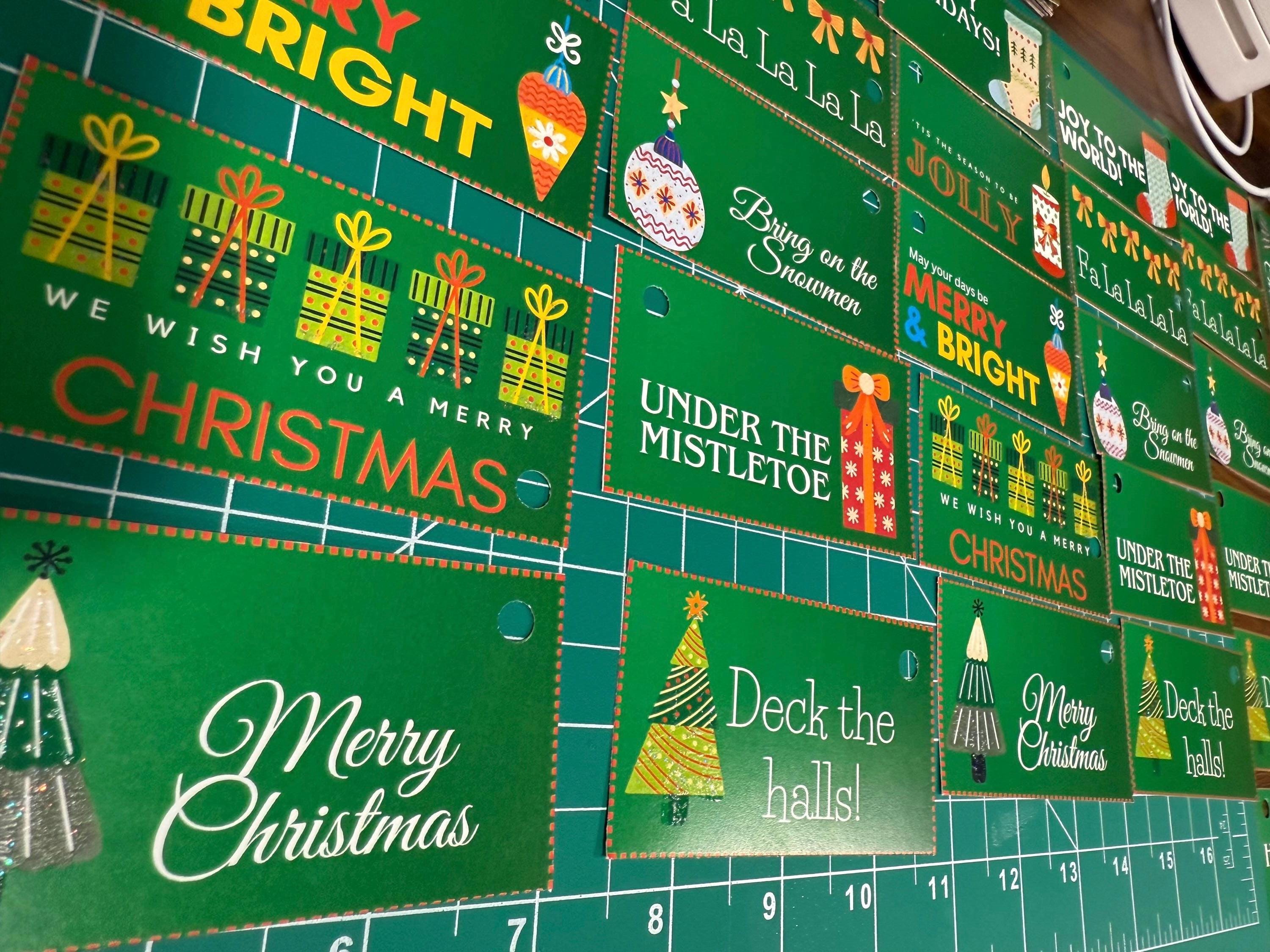 Green Printable Christmas Gift Tags | Digital Download PDF