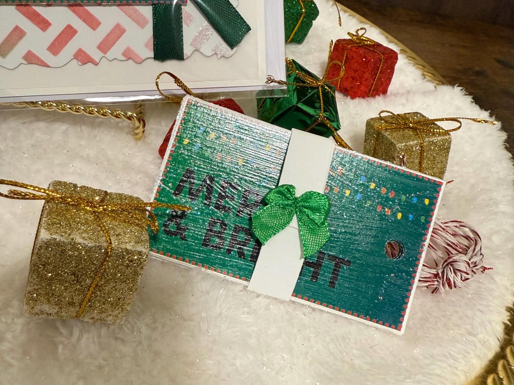 Green Christmas Gift Tag 10 Pack | 5 Styles of Handmade Holiday Labels