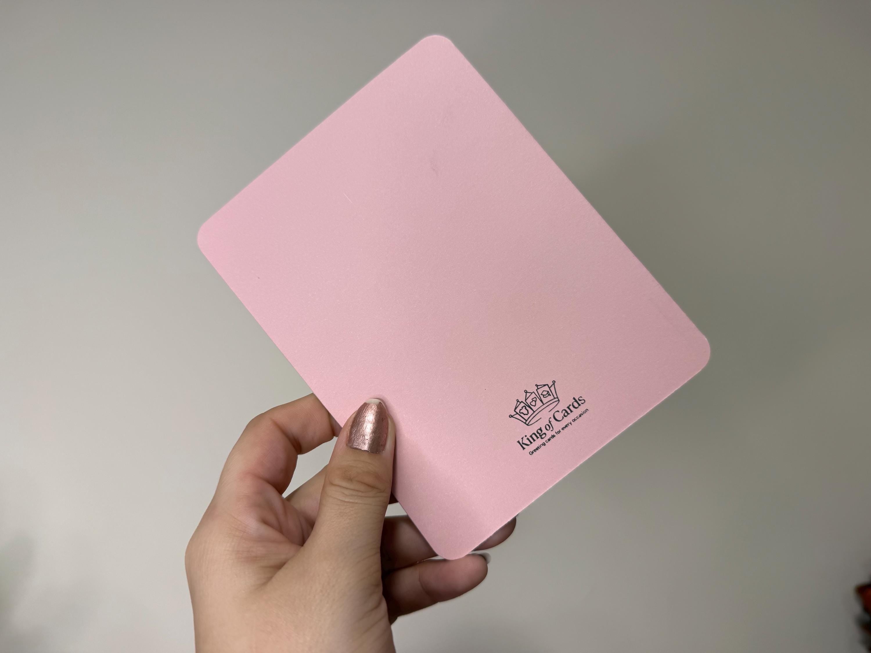 Handmade Floral Dress Card for Her