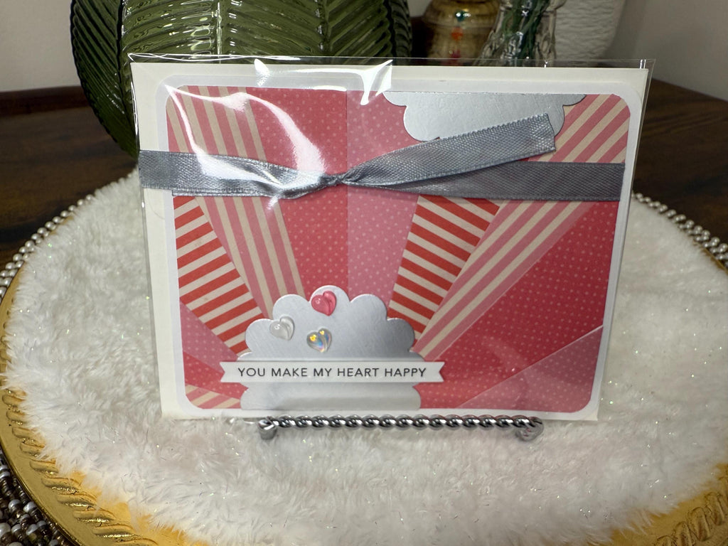 You Make My Heart Happy Card | Handmade Greeting Card