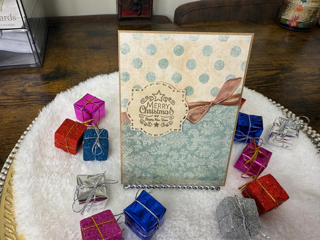 Vintage Christmas Card | Handmade Rustic Christmas Greeting