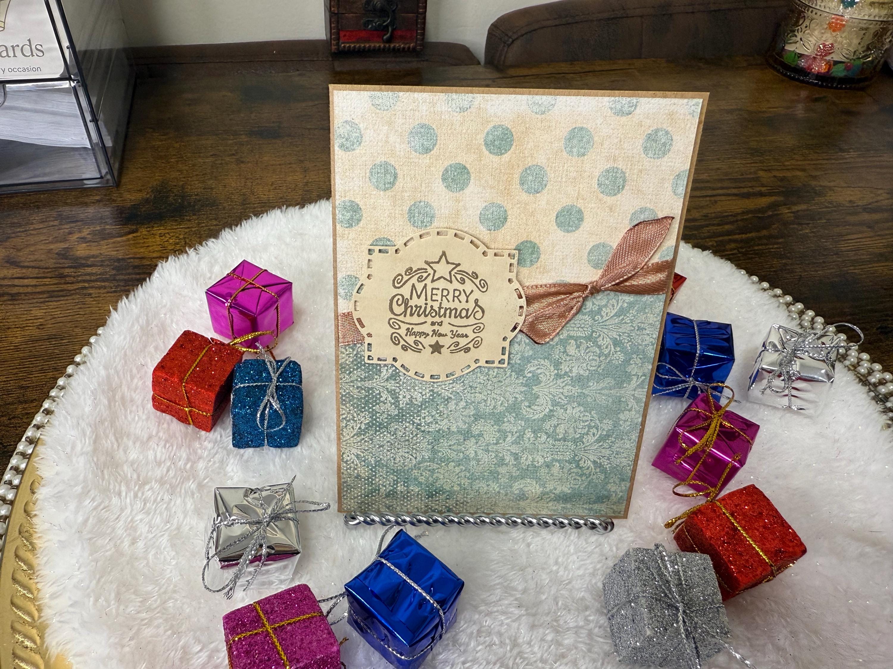 Vintage Christmas Card | Handmade Rustic Christmas Greeting