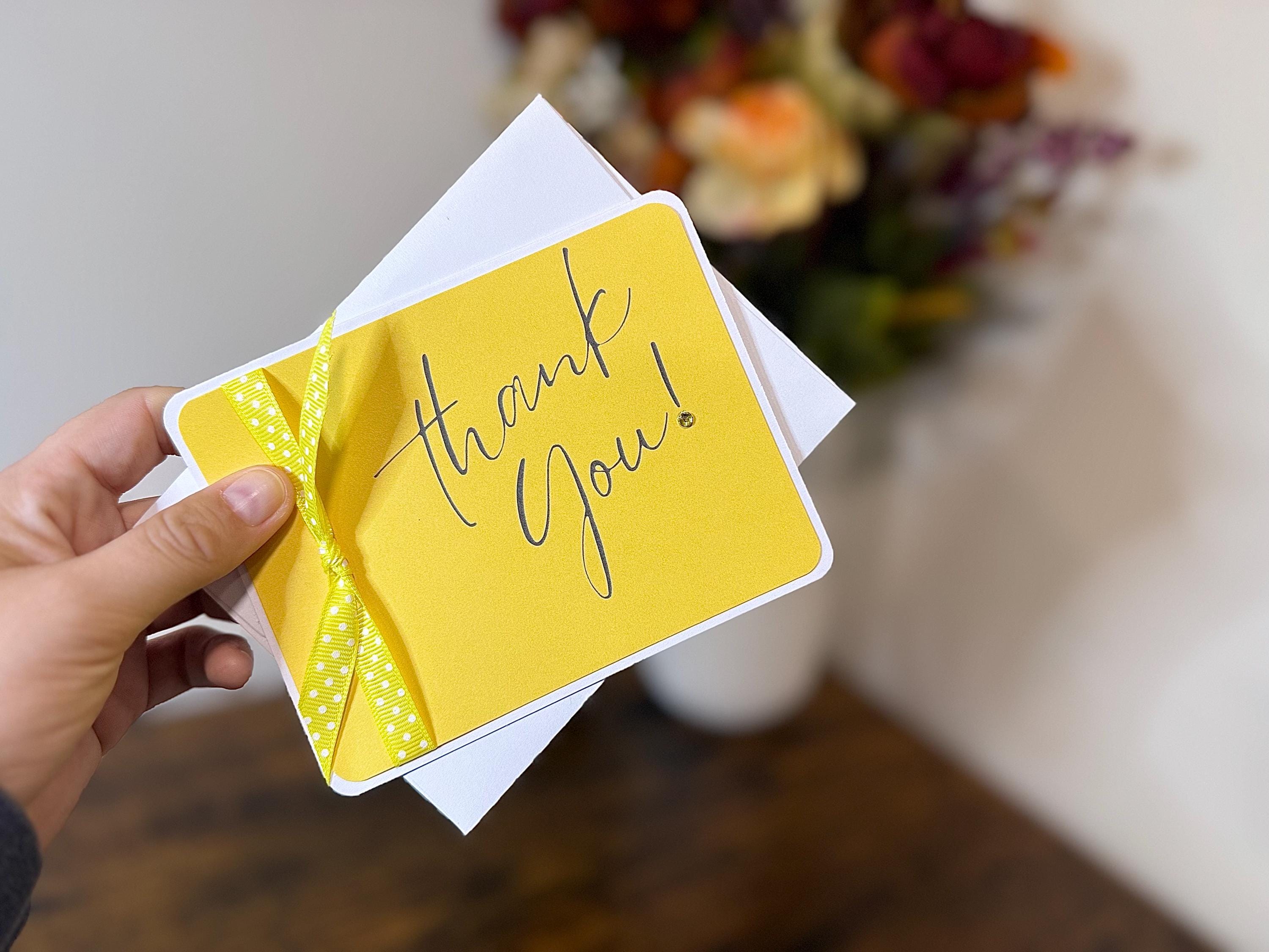 Handmade Thank You Cards | Primary Color Set of 3