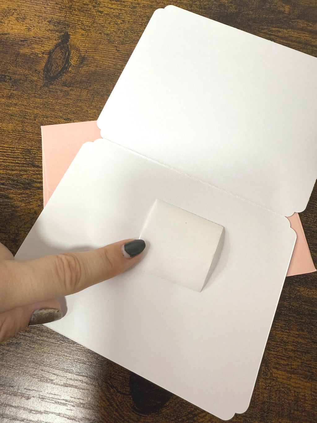 Handmade Green Glitter Thank You Card | Smiley Face Greeting Card