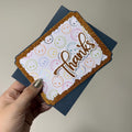 Handmade Glitter Thank You Card – For Him