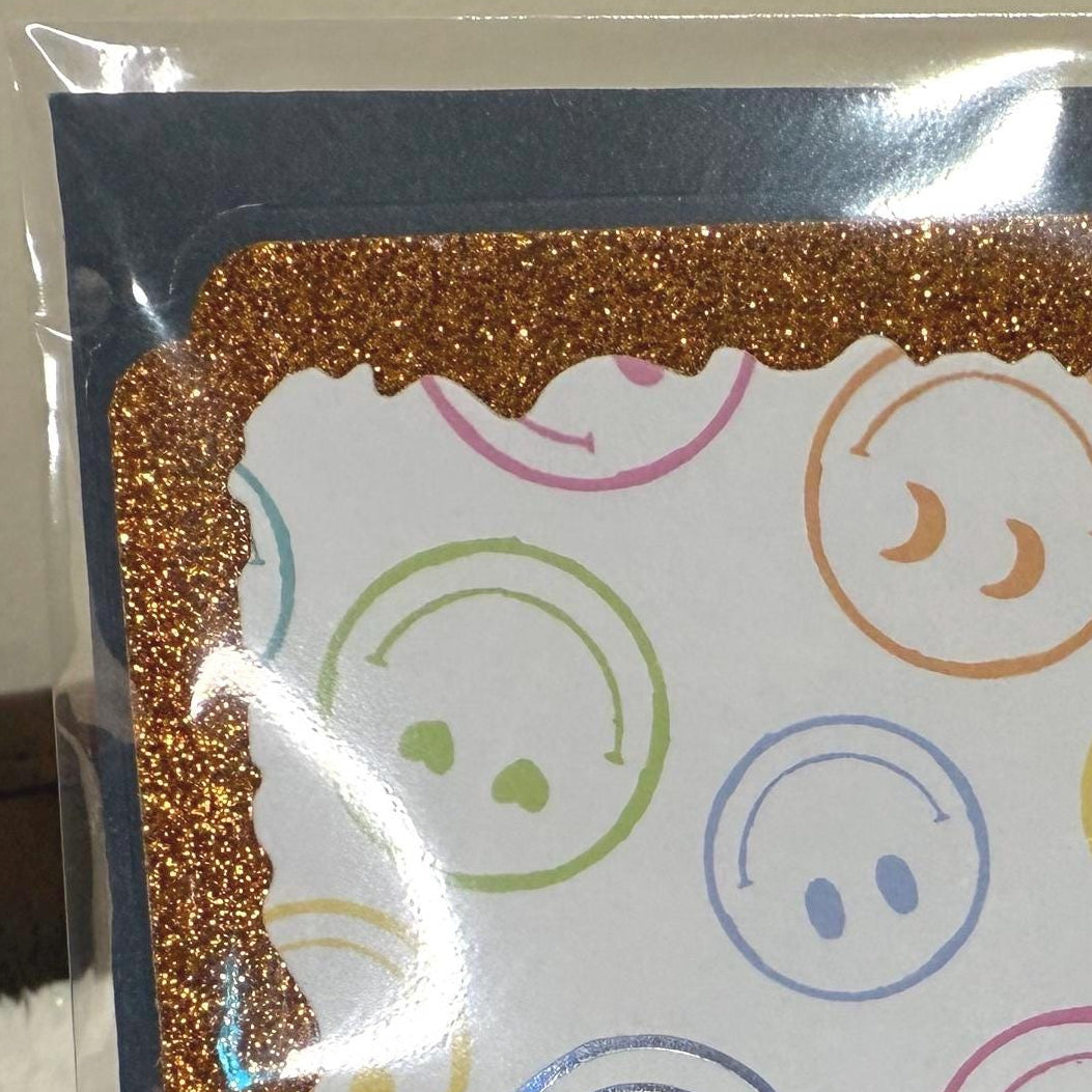 Handmade Glitter Thank You Card – For Him