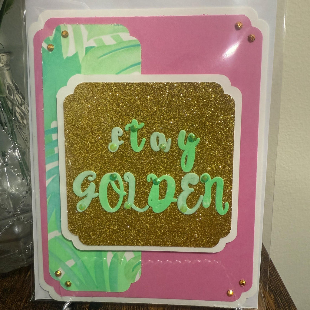 Sassy Handmade Glitter Greeting Card