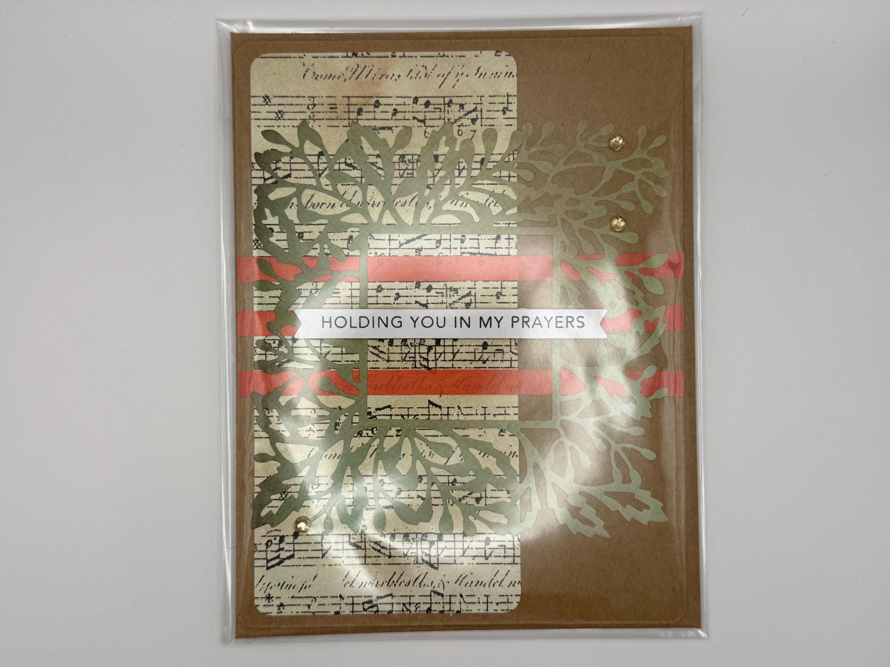 Holding You in My Prayers Greeting Card | Handmade Sympathy Note