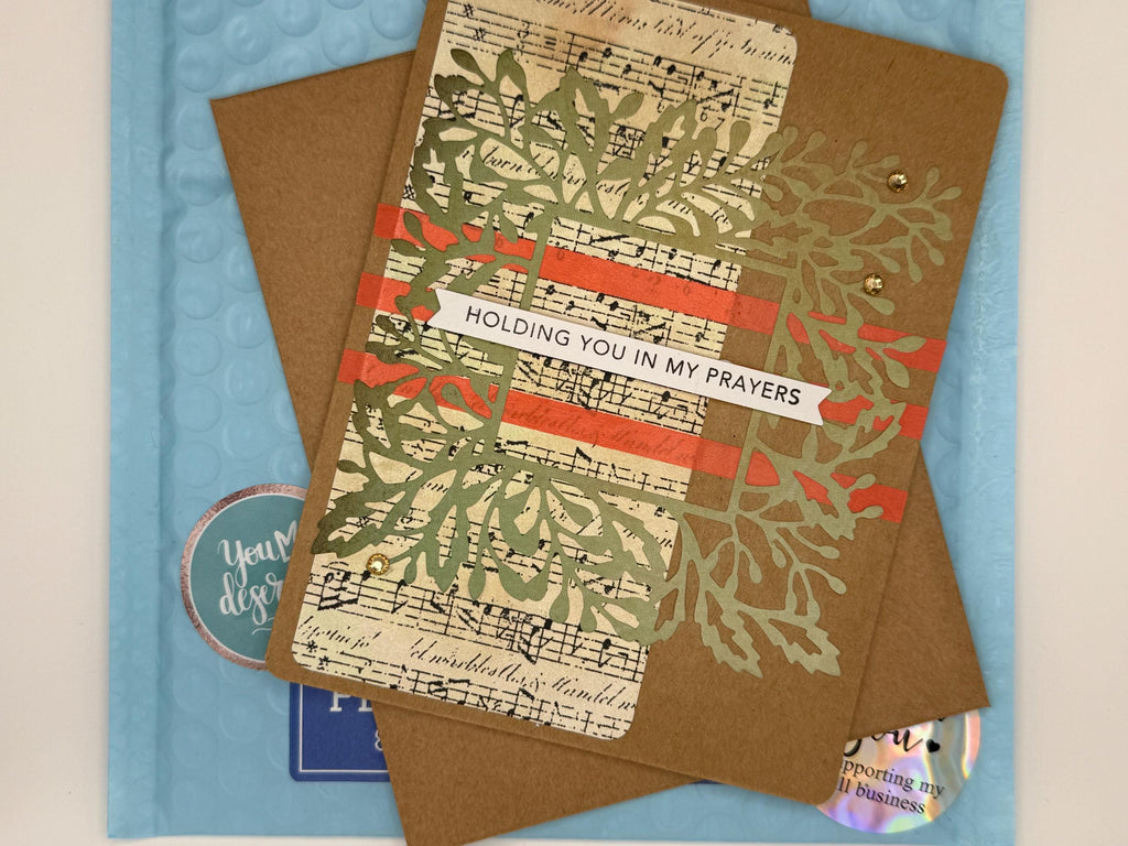 Holding You in My Prayers Greeting Card | Handmade Sympathy Note