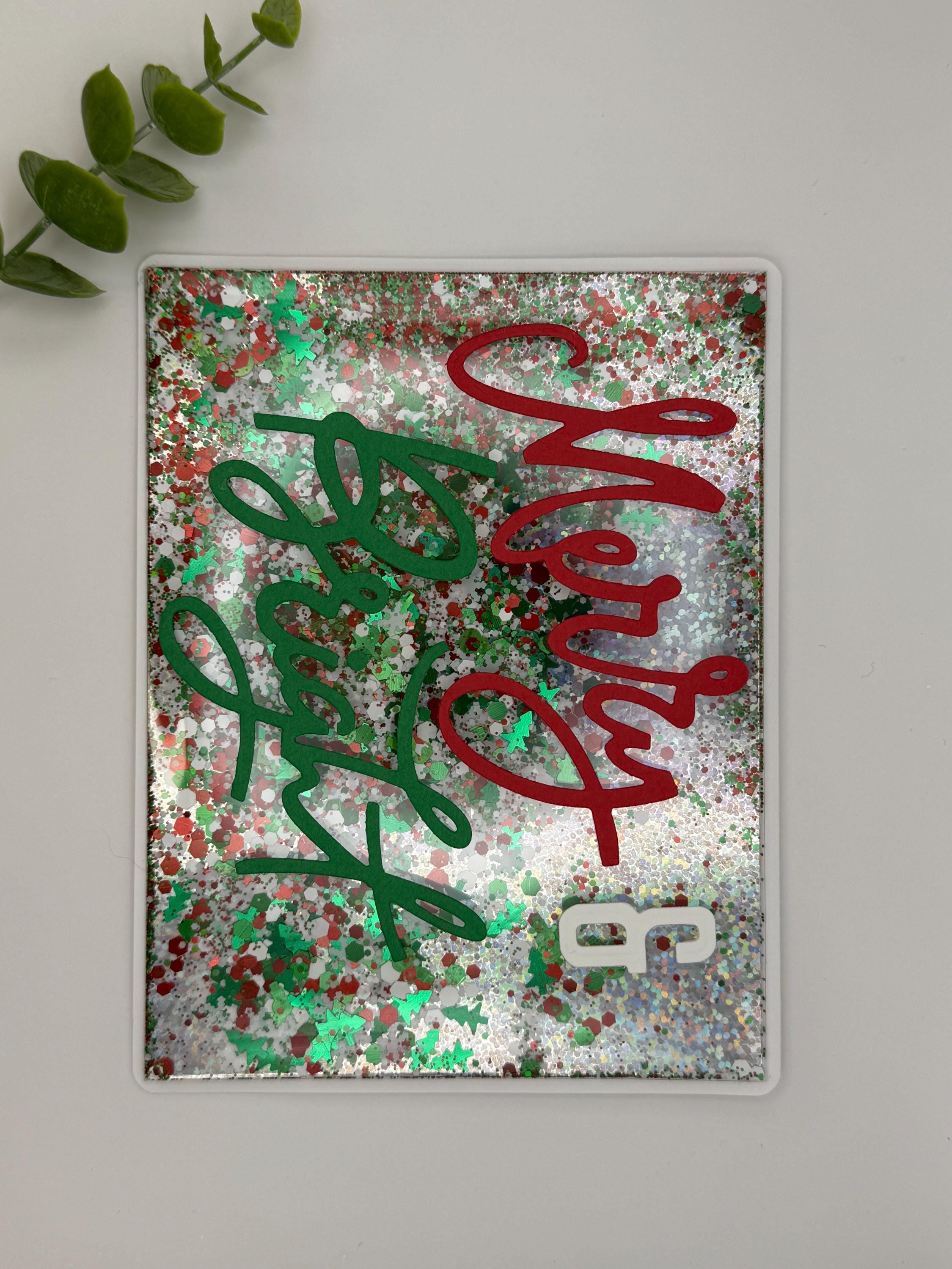 Merry & Bright Classic Colors | Handmade Shaker Holiday Card