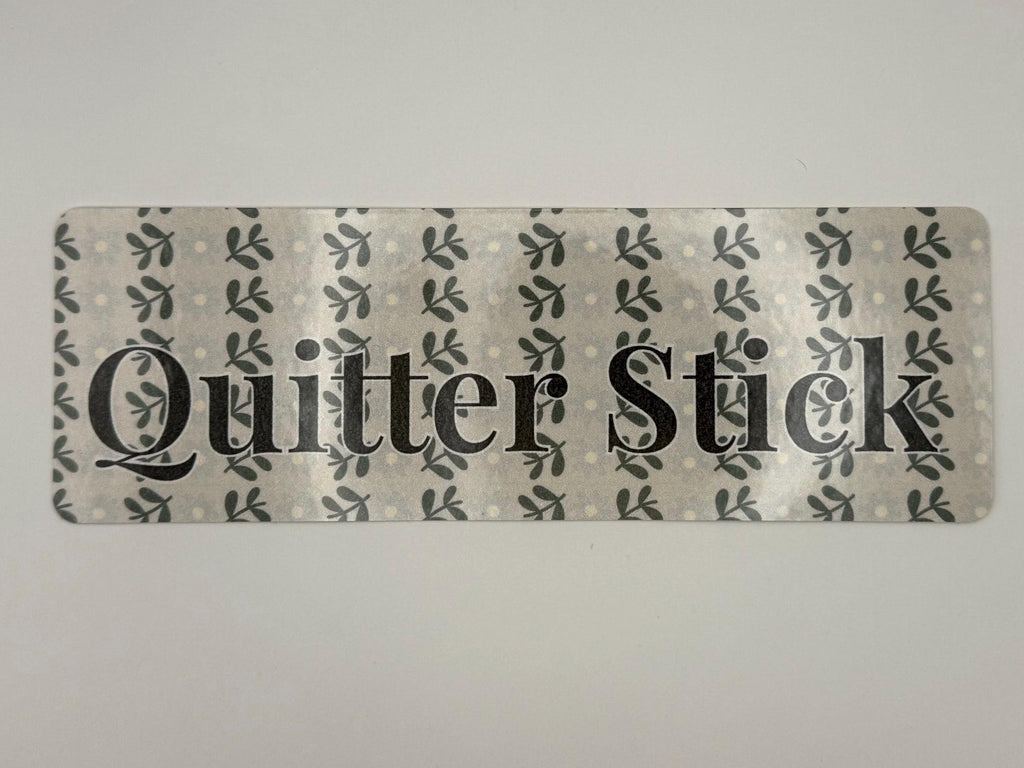 5 Pack of Floral Laminate Bookmarks | Quitter Stick Design