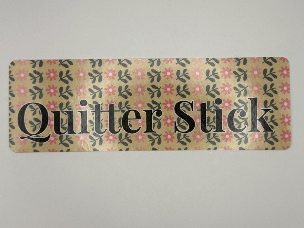5 Pack of Floral Laminate Bookmarks | Quitter Stick Design