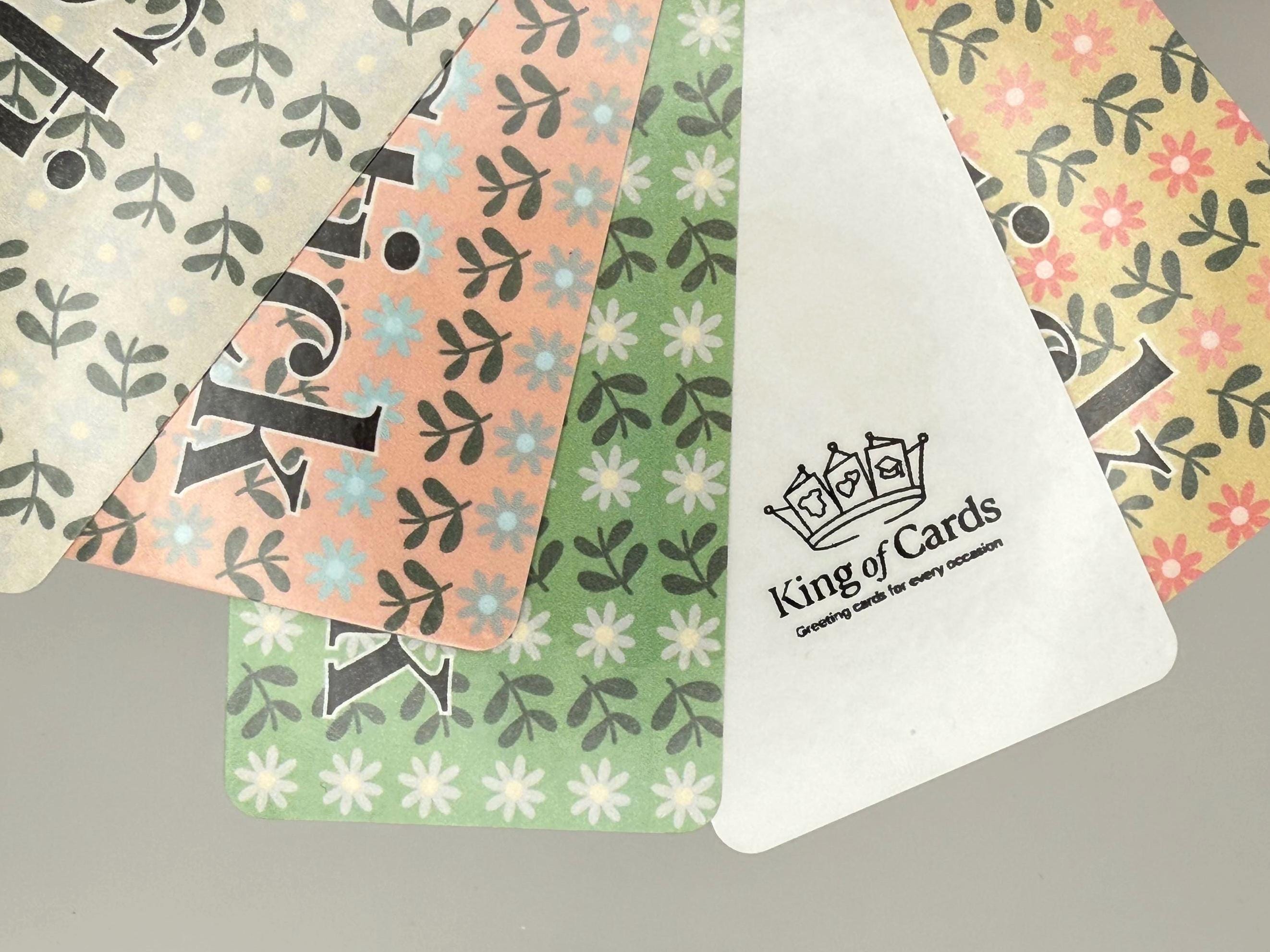 5 Pack of Floral Laminate Bookmarks | Quitter Stick Design
