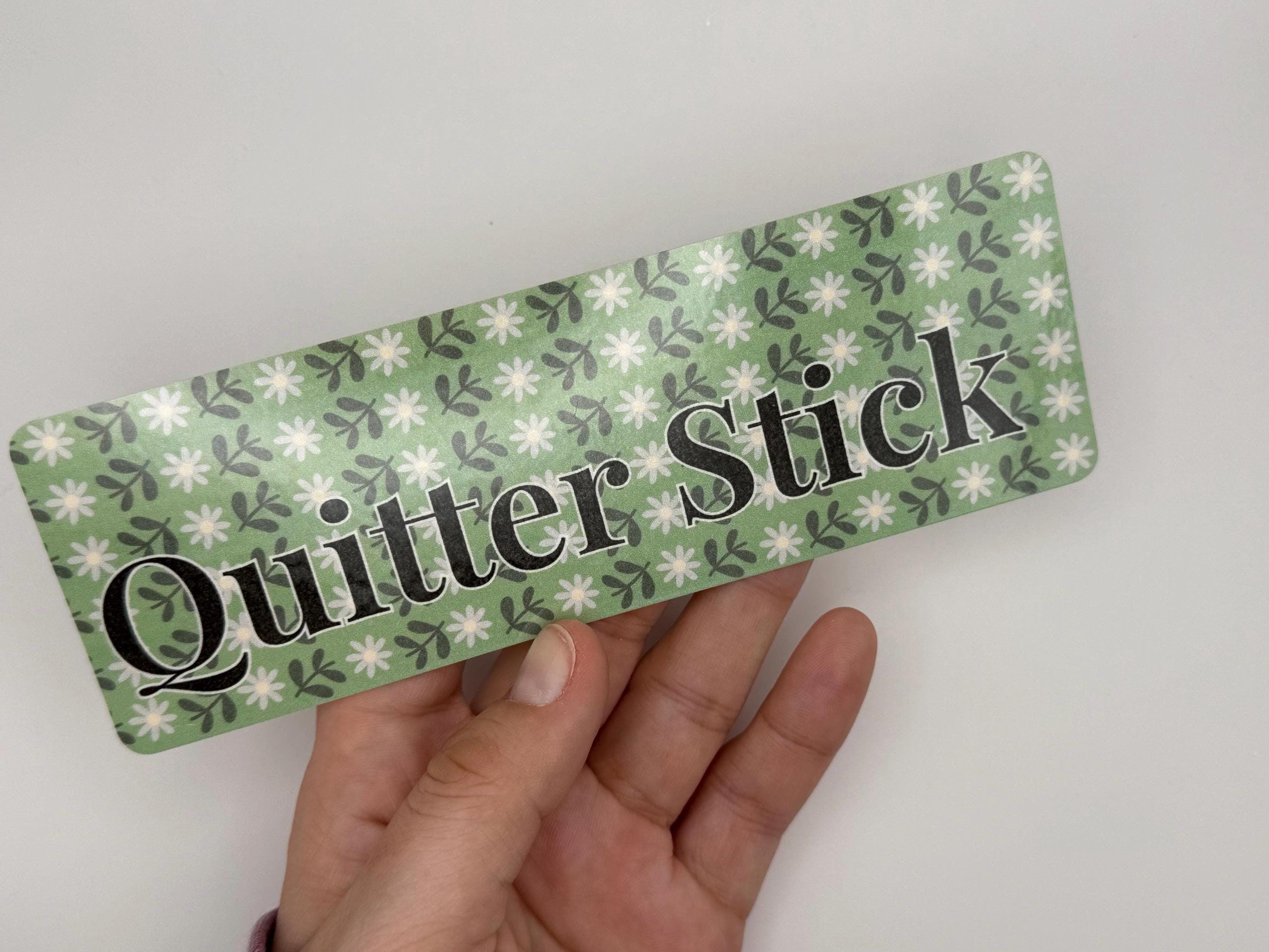 5 Pack of Floral Laminate Bookmarks | Quitter Stick Design