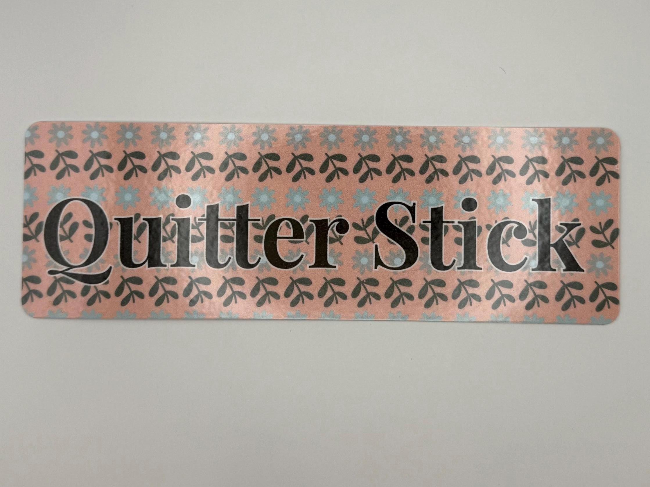 5 Pack of Floral Laminate Bookmarks | Quitter Stick Design