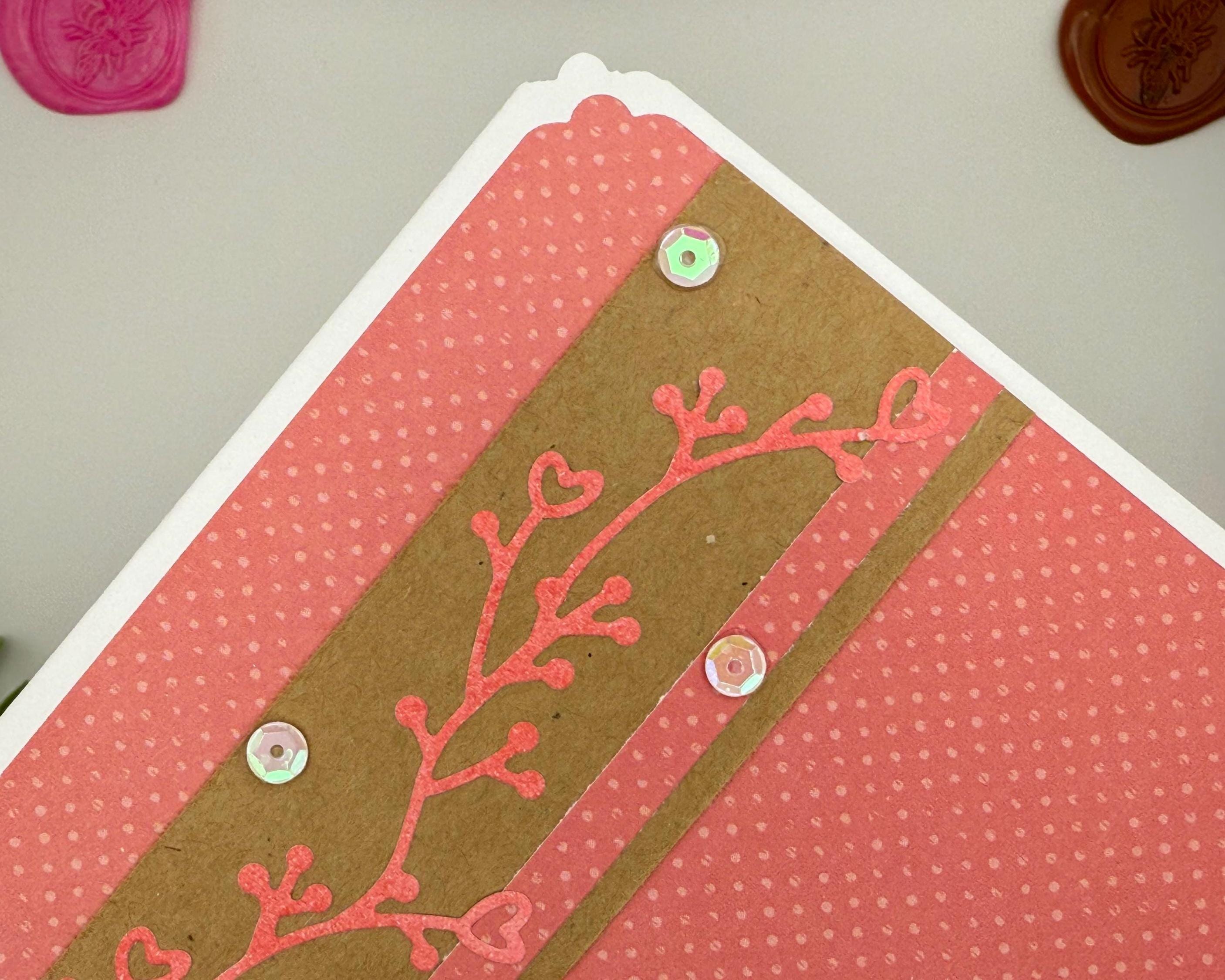 Minimalist Valentines Day Card | Elegant Handmade Heart Greeting