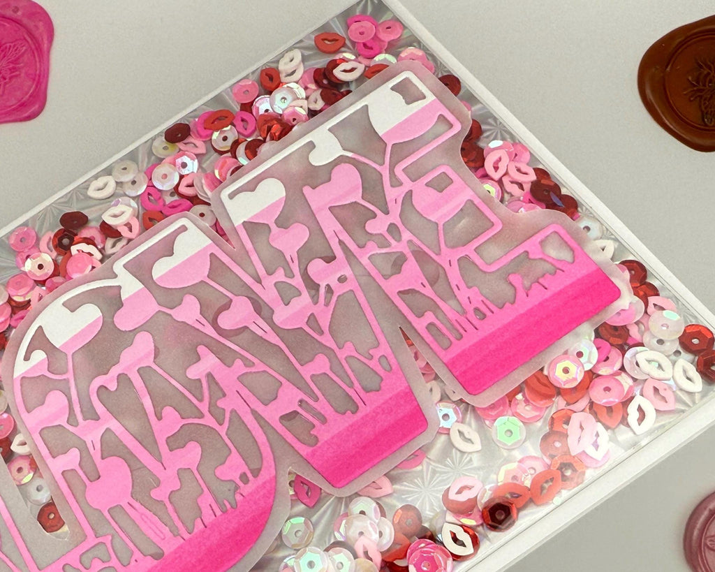 Interactive Love Shaker Card | Handmade Valentines Day Card