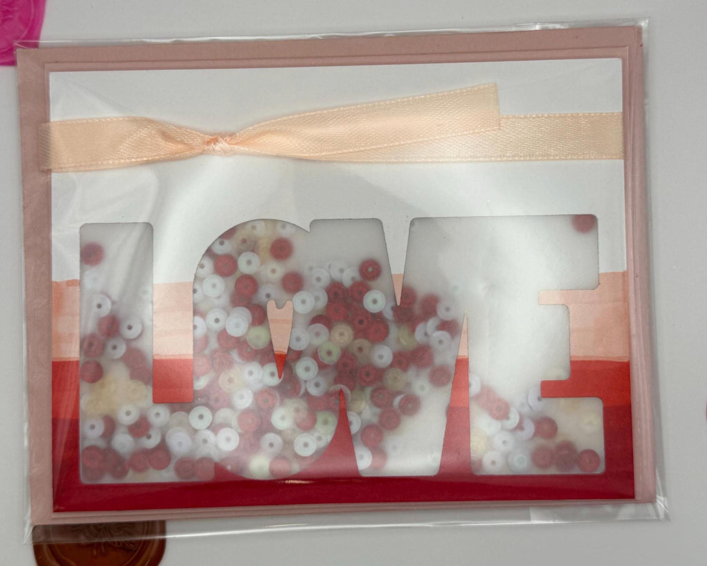 Handmade Love Shaker Card | Interactive Romantic Greeting Card