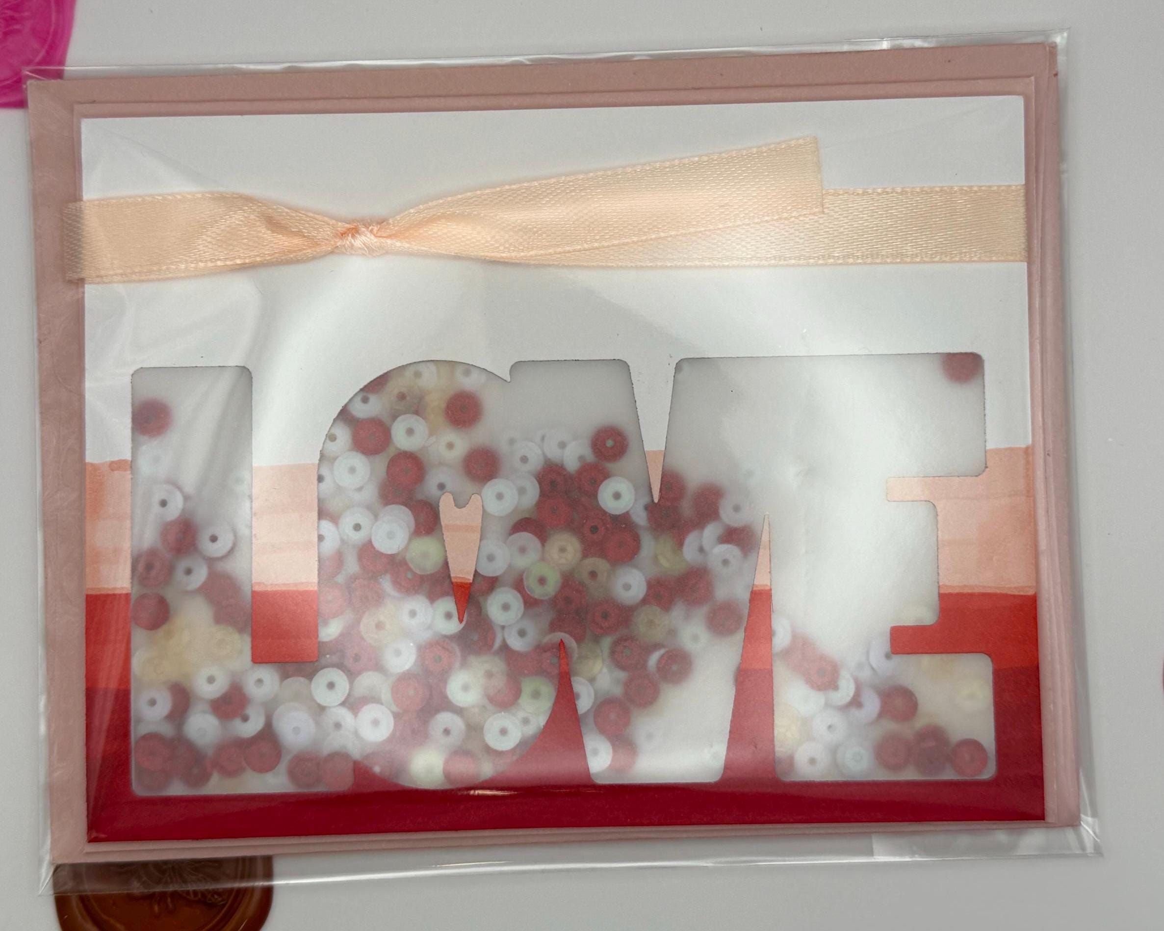 Handmade Love Shaker Card | Interactive Romantic Greeting Card