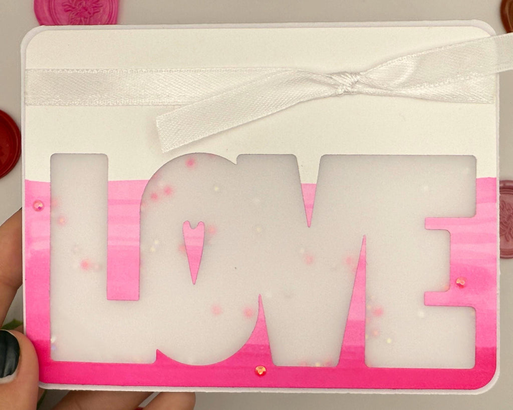 Handmade Love Shaker Card | Interactive Valentine's Day Greeting