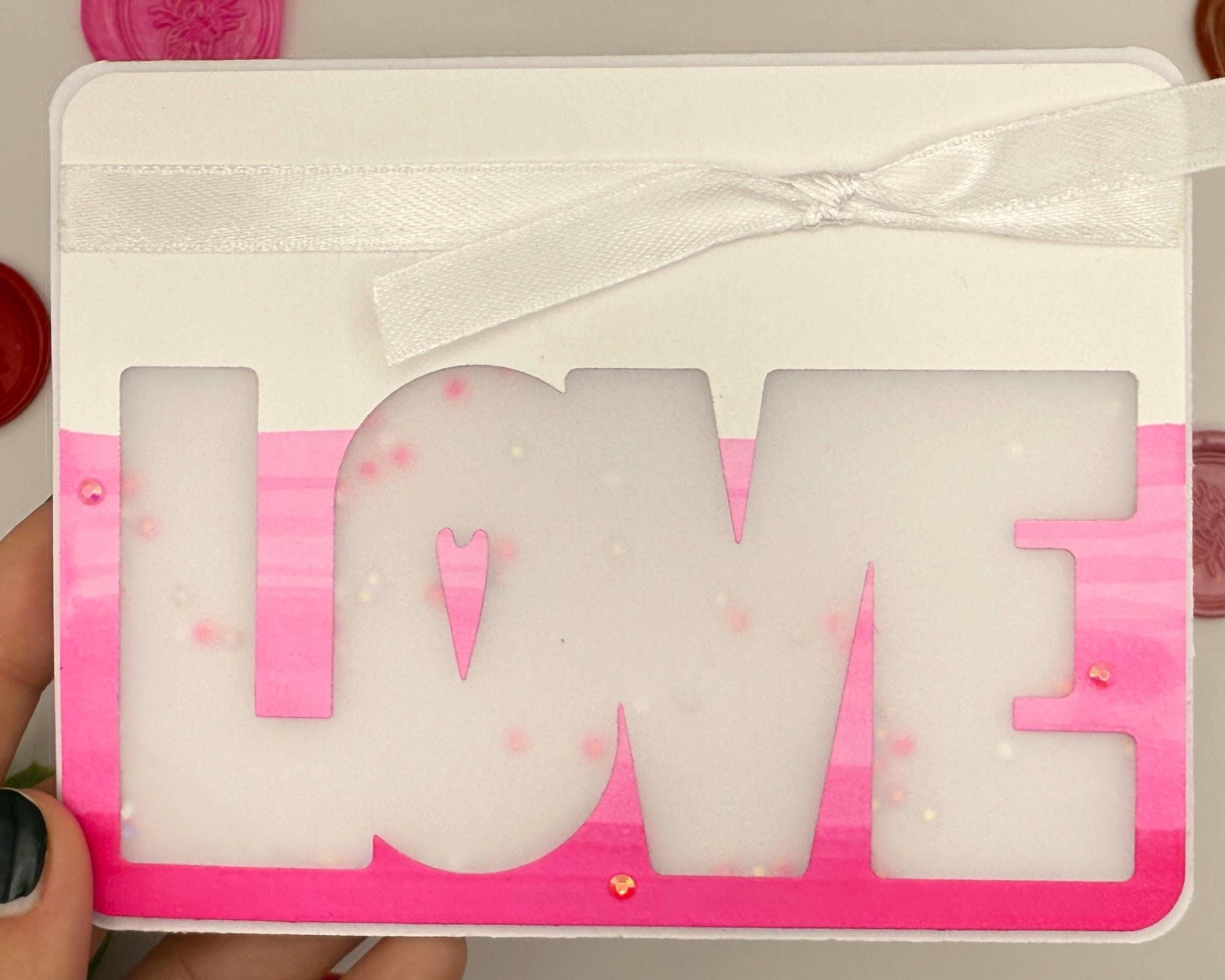 Handmade Love Shaker Card | Interactive Valentine's Day Greeting