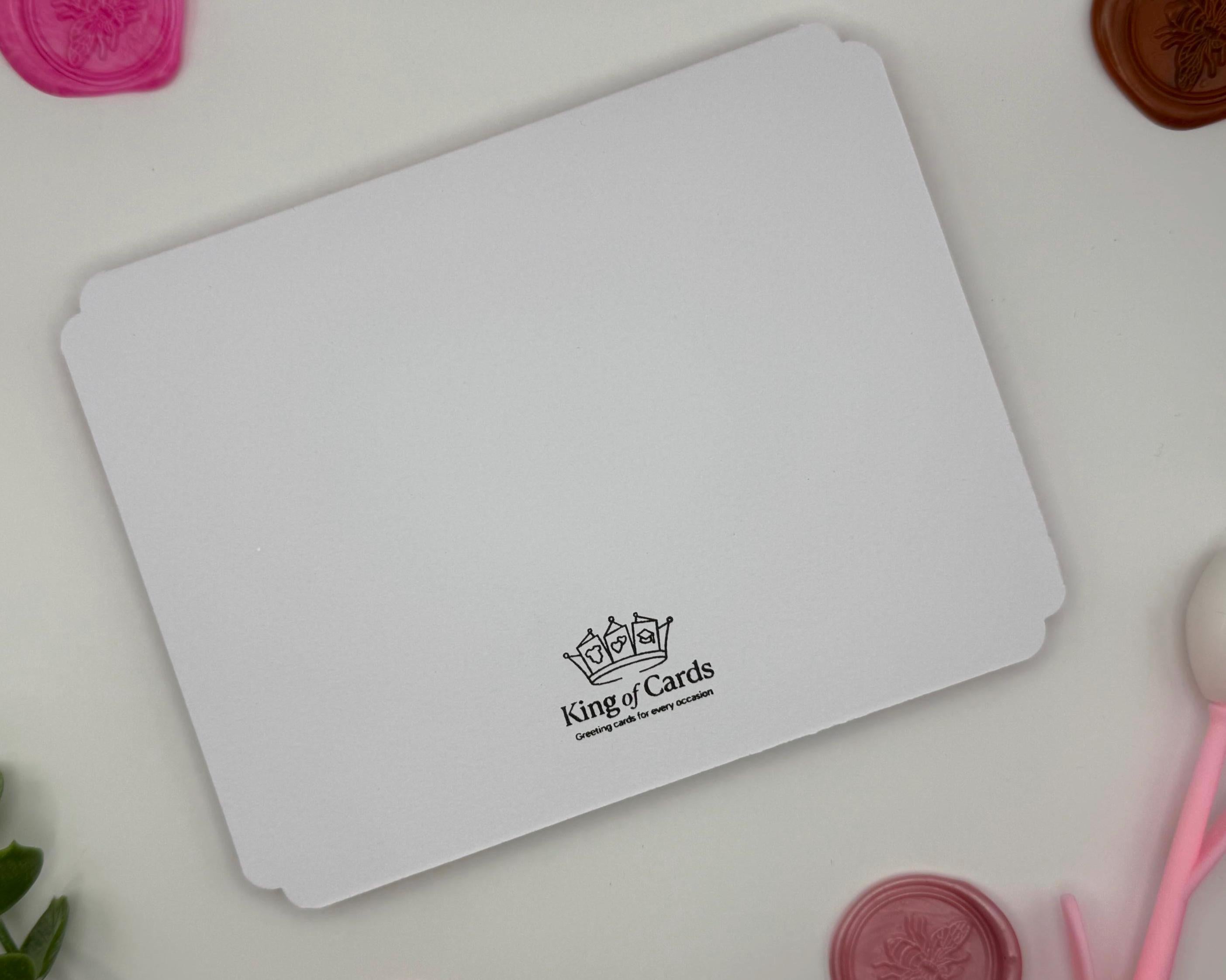 Pink Valentine's Day Card | Handmade Shaker Greeting Card