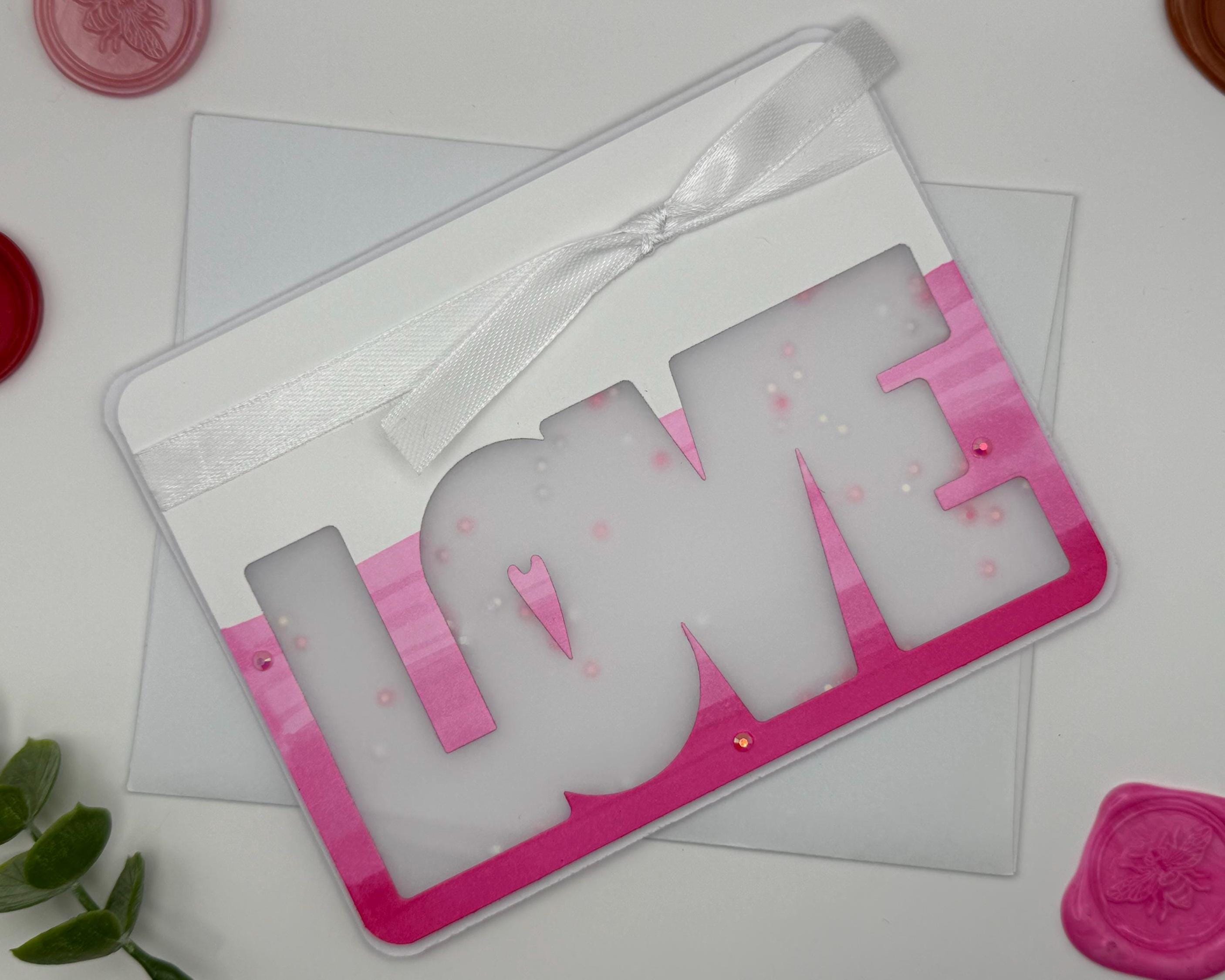 Handmade Love Shaker Card | Interactive Valentine's Day Greeting