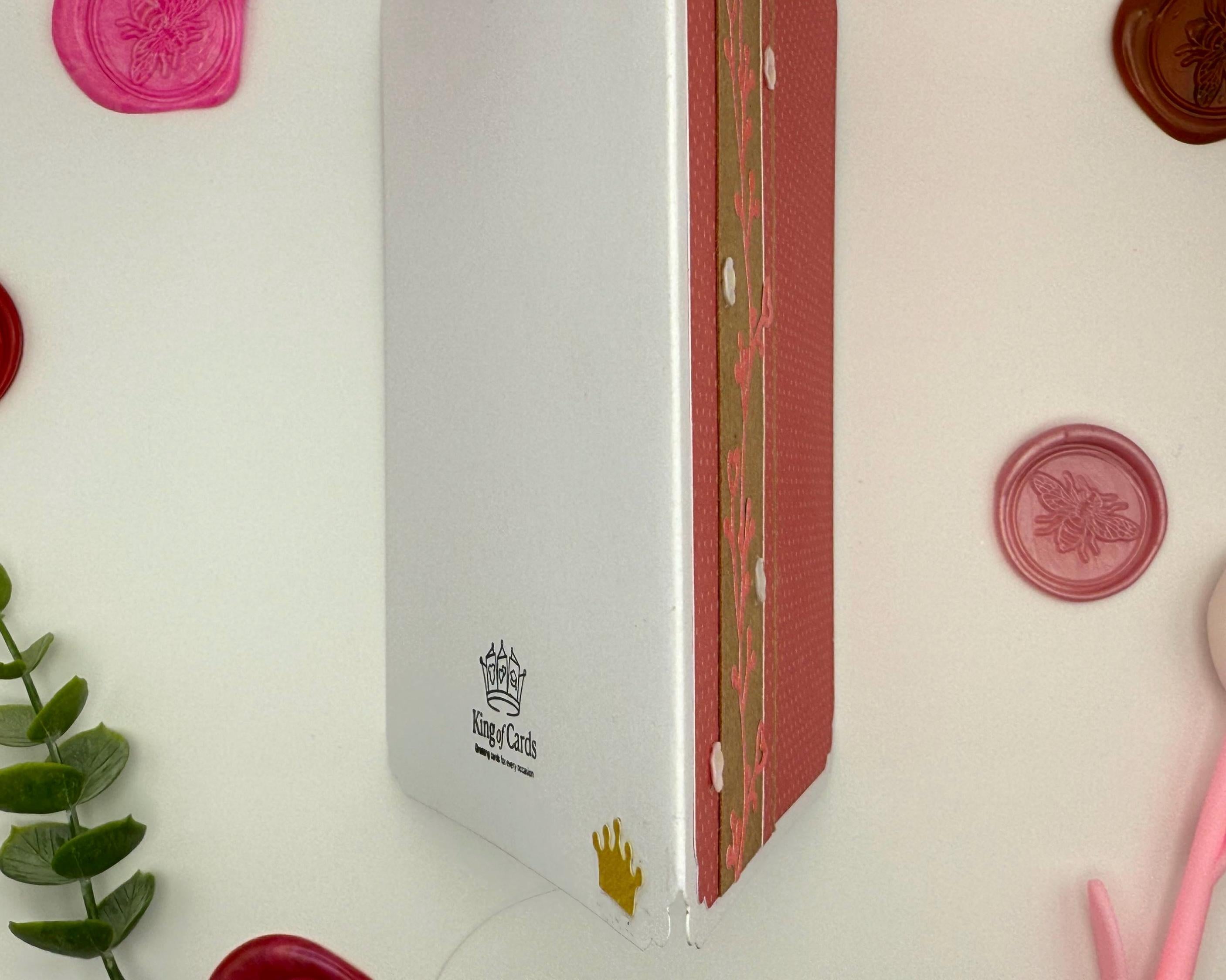 Minimalist Valentines Day Card | Elegant Handmade Heart Greeting