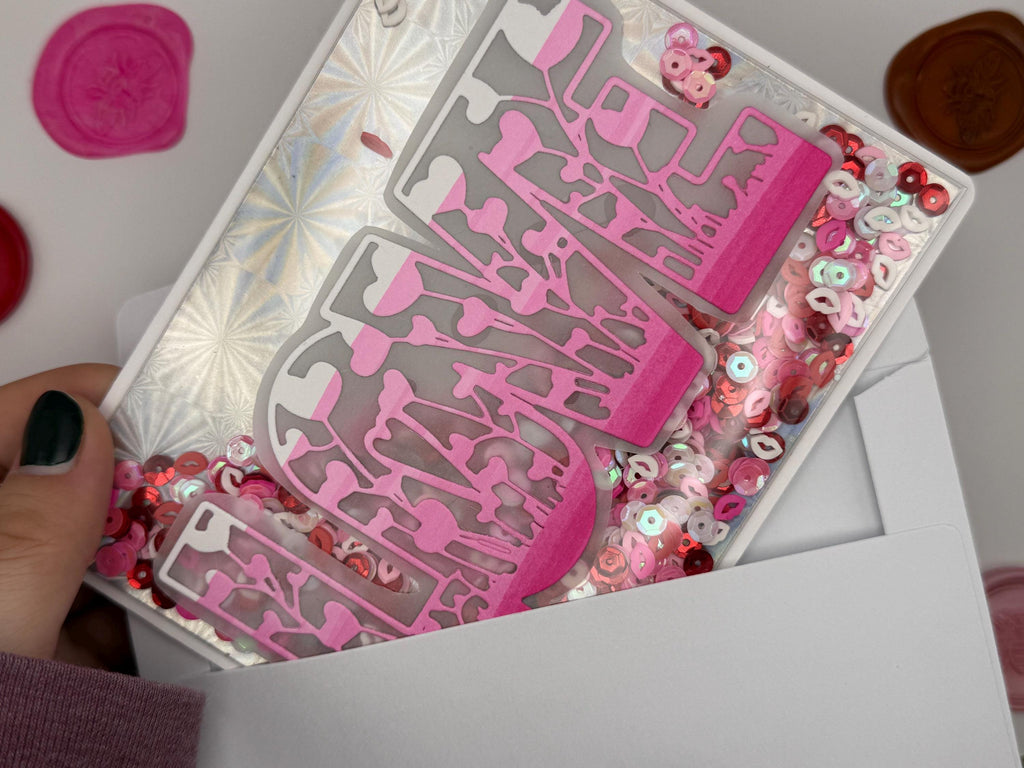 Interactive Love Shaker Card | Handmade Valentines Day Card