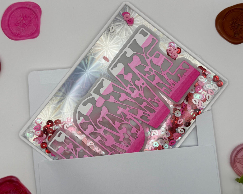 Interactive Love Shaker Card | Handmade Valentines Day Card