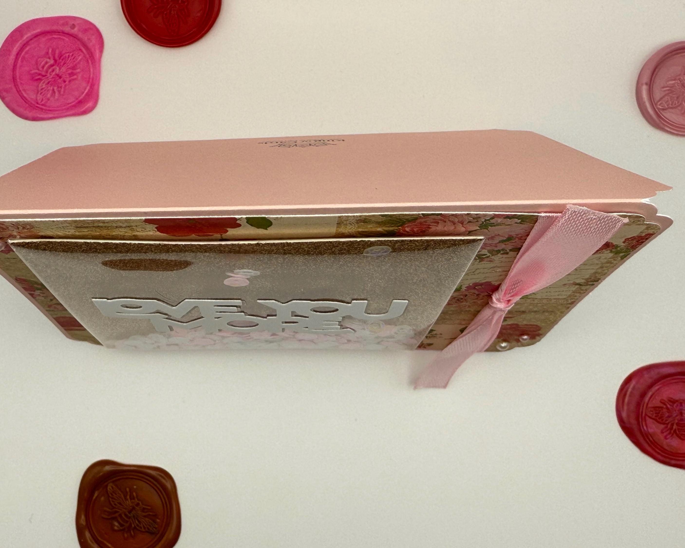 Handmade Love You More Shaker Card | Valentine's Day Greeting Card