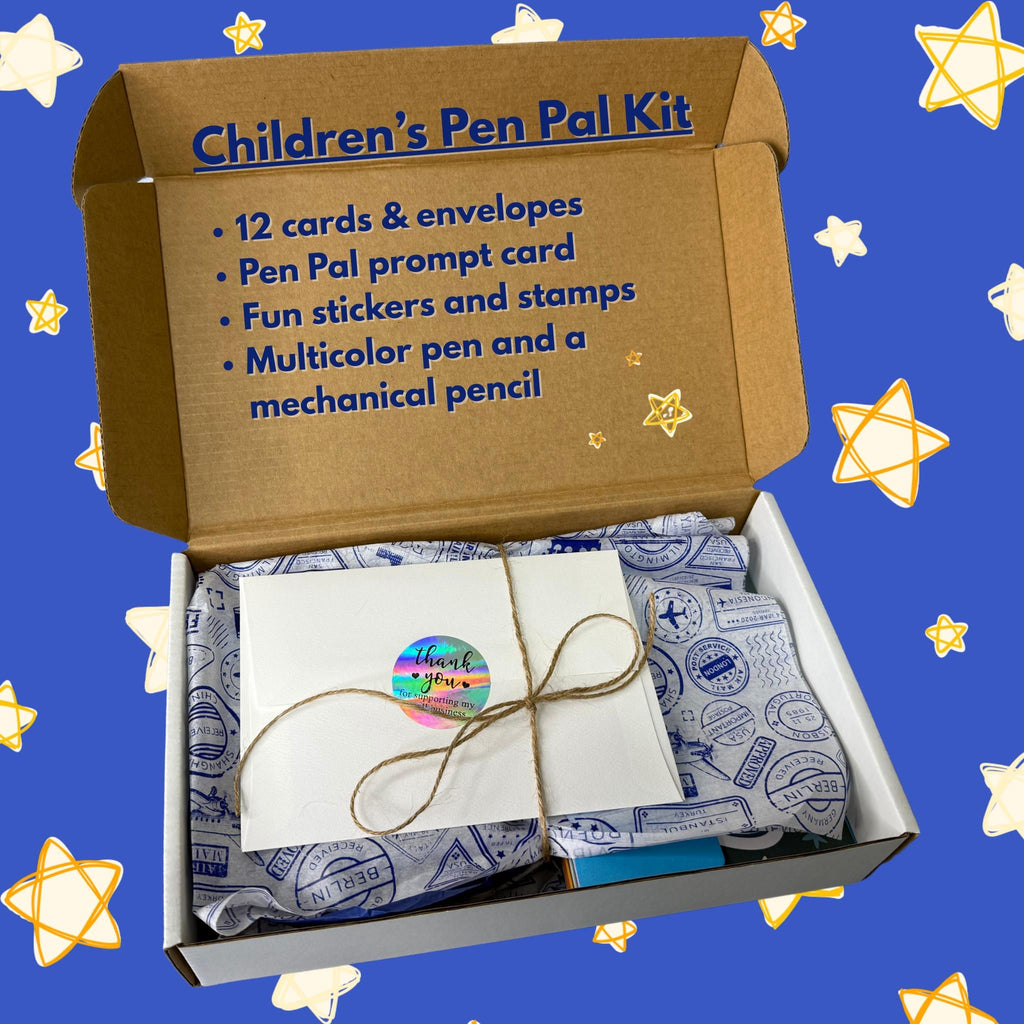 Chileren’s Pen Pal Kit | Kid’s Stationary Set