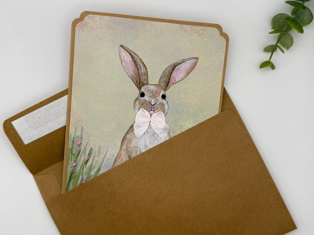 Embellished Easter Bunny Greeting Card