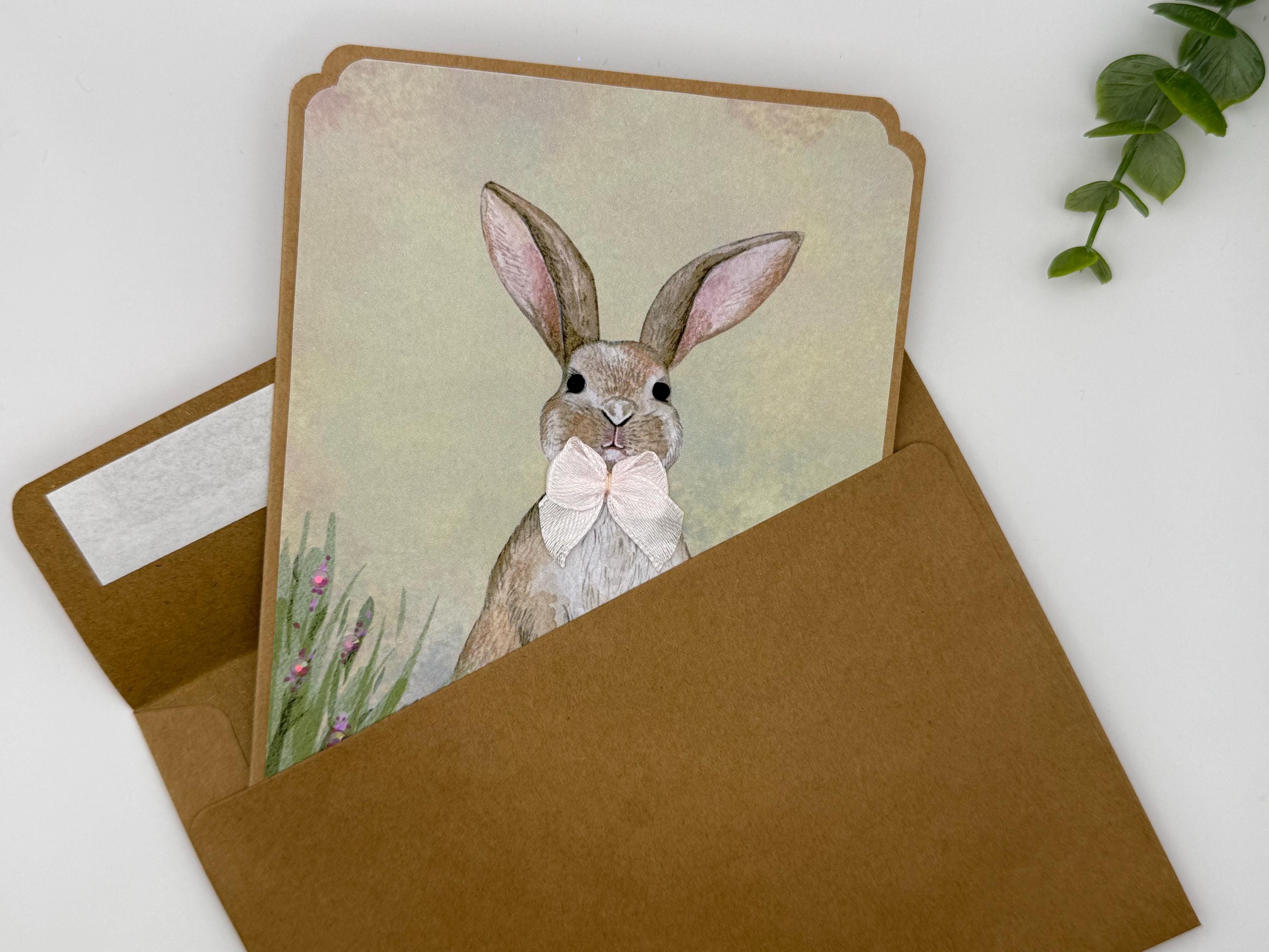 Embellished Easter Bunny Greeting Card
