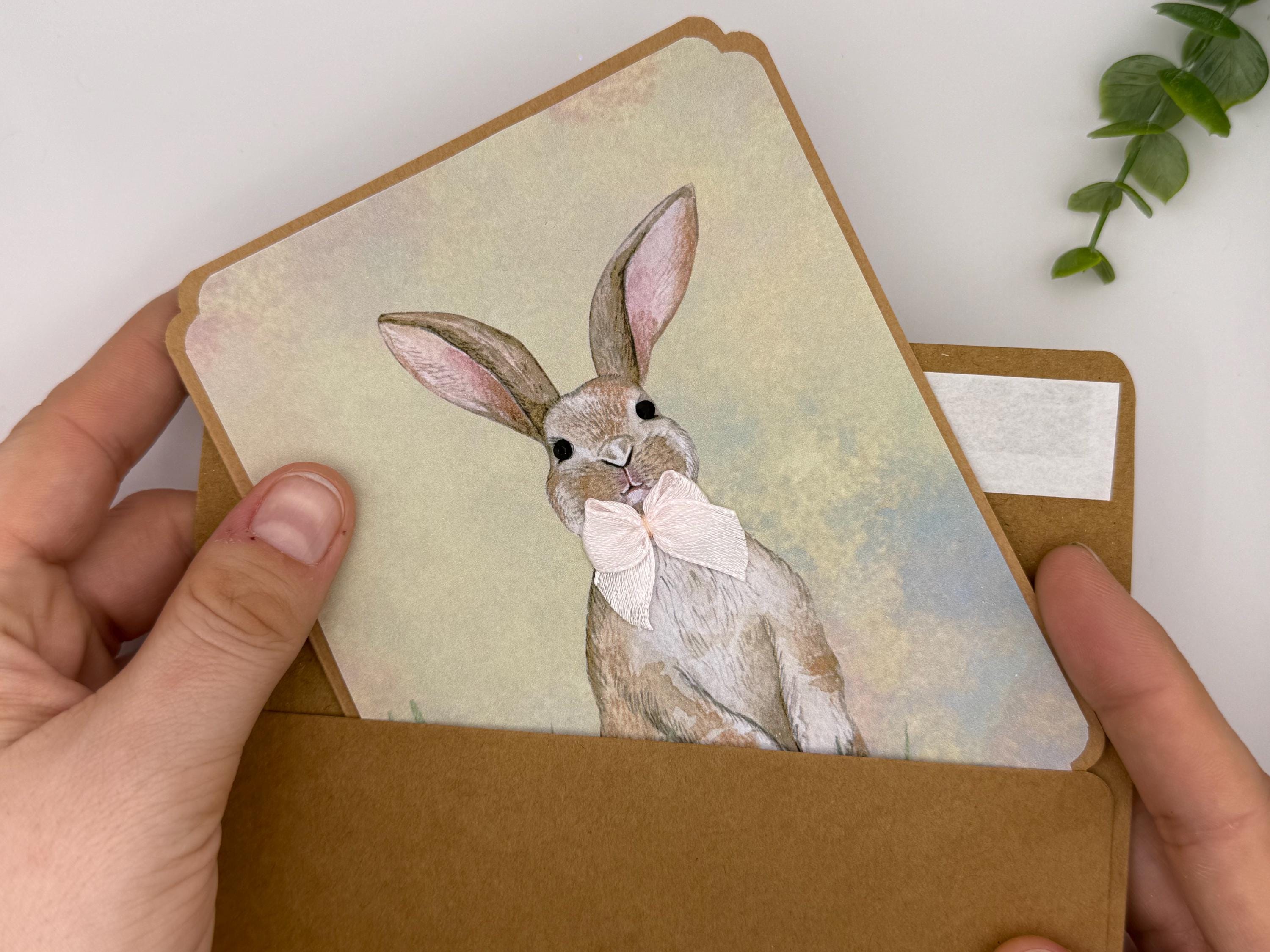 Embellished Easter Bunny Greeting Card