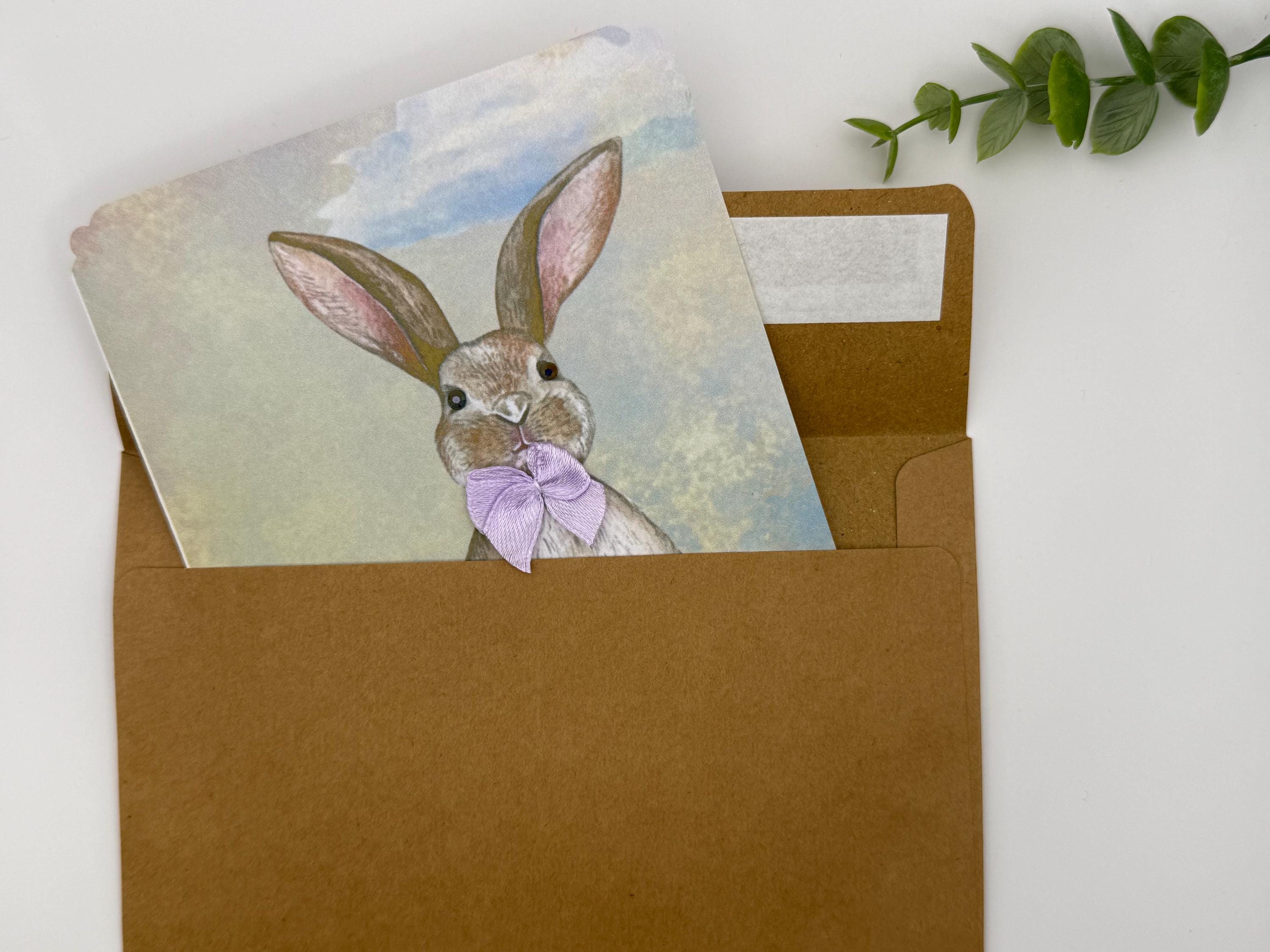 Embellished Bunny Spring Greeting Card