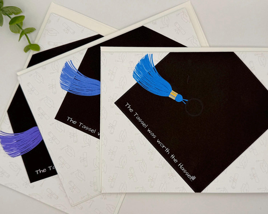 Graduation Card Pack | The Tassel was worth the Hassel!!! | 10 Pack