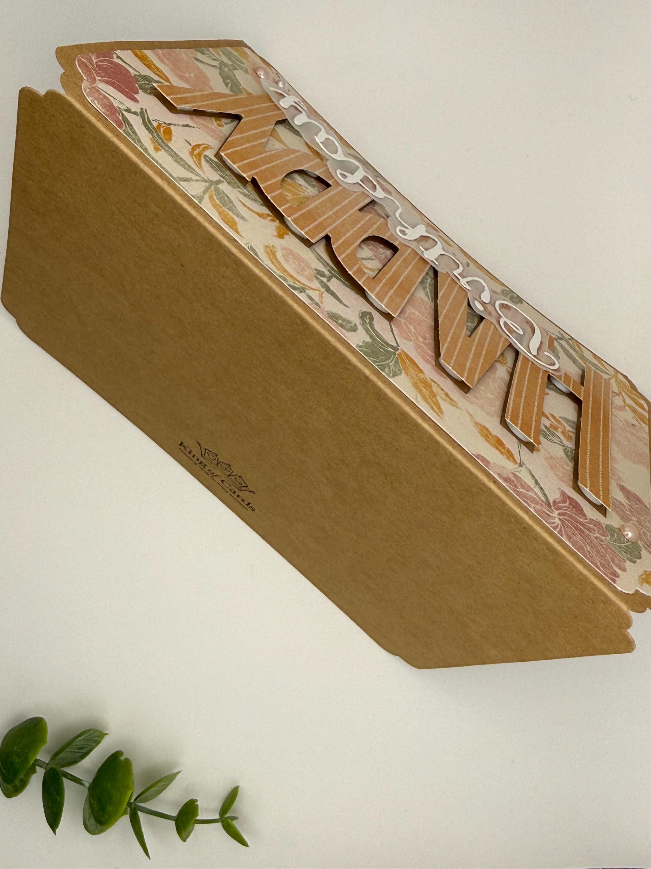 Handmade Floral Birthday Card for Mom – Elegant Neutral Design with Pearls